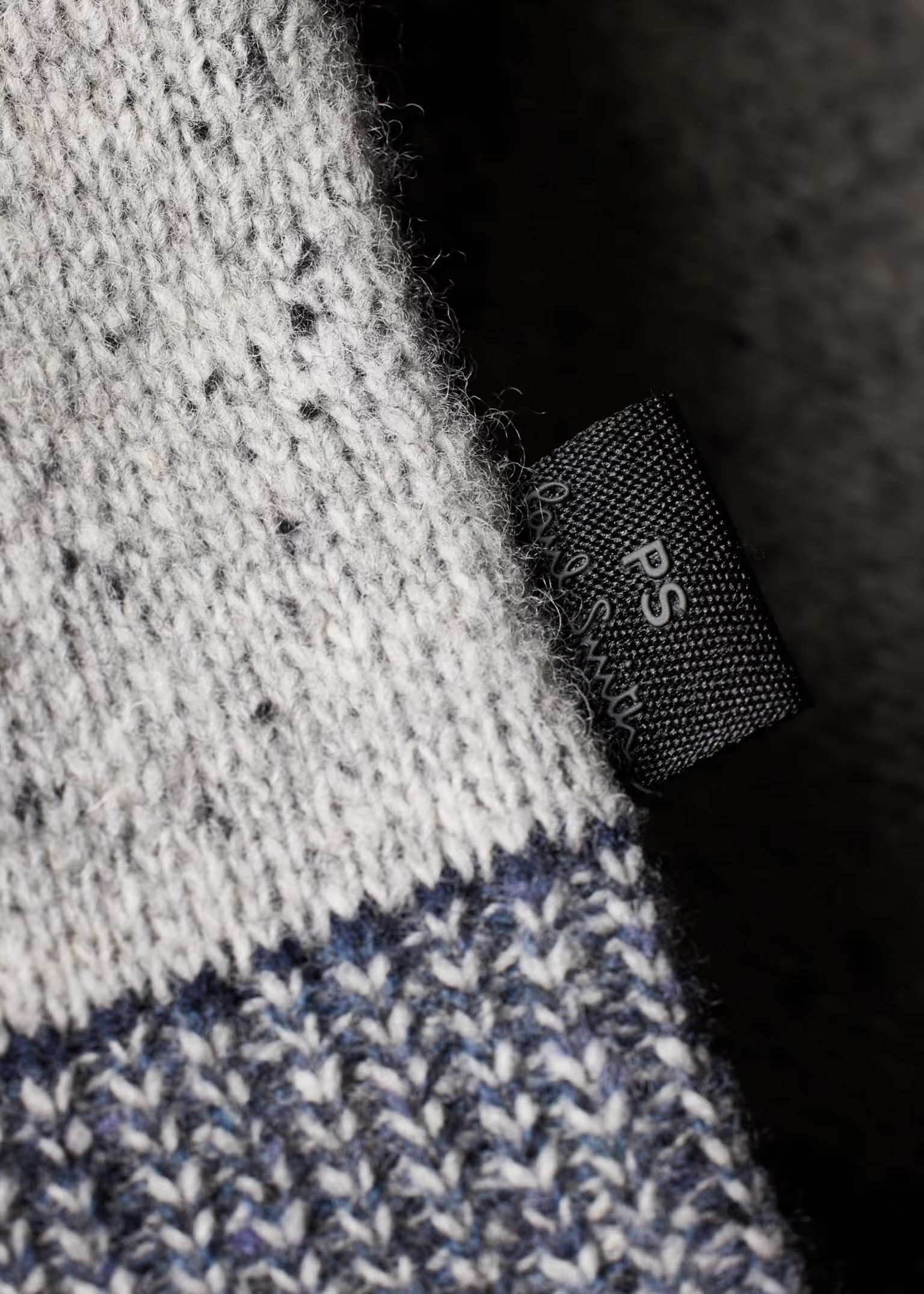 Tonal Patchwork Zip-Through Cardigan