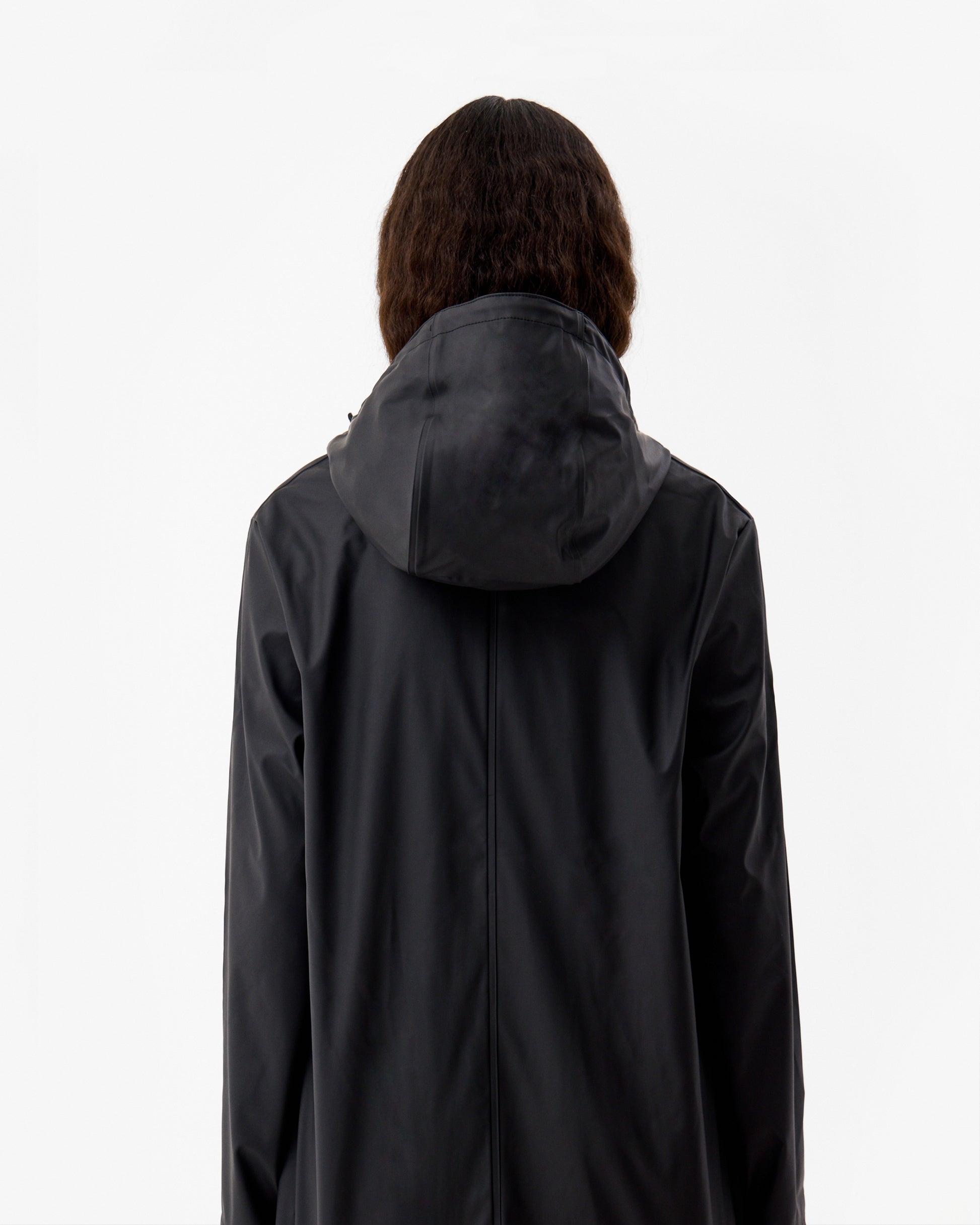 Andrea PU Raincoat Black