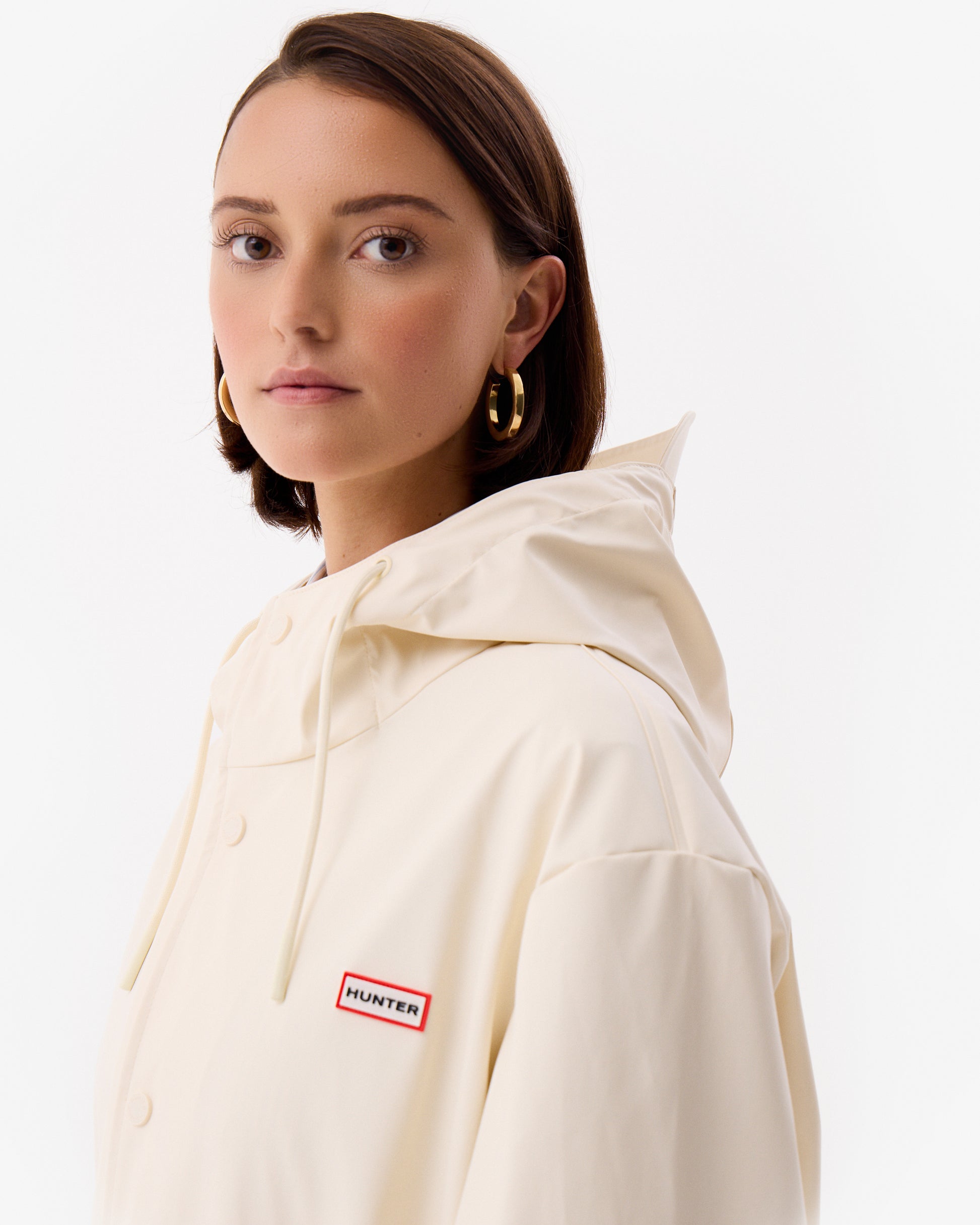 Jo PU Anorak Antique White