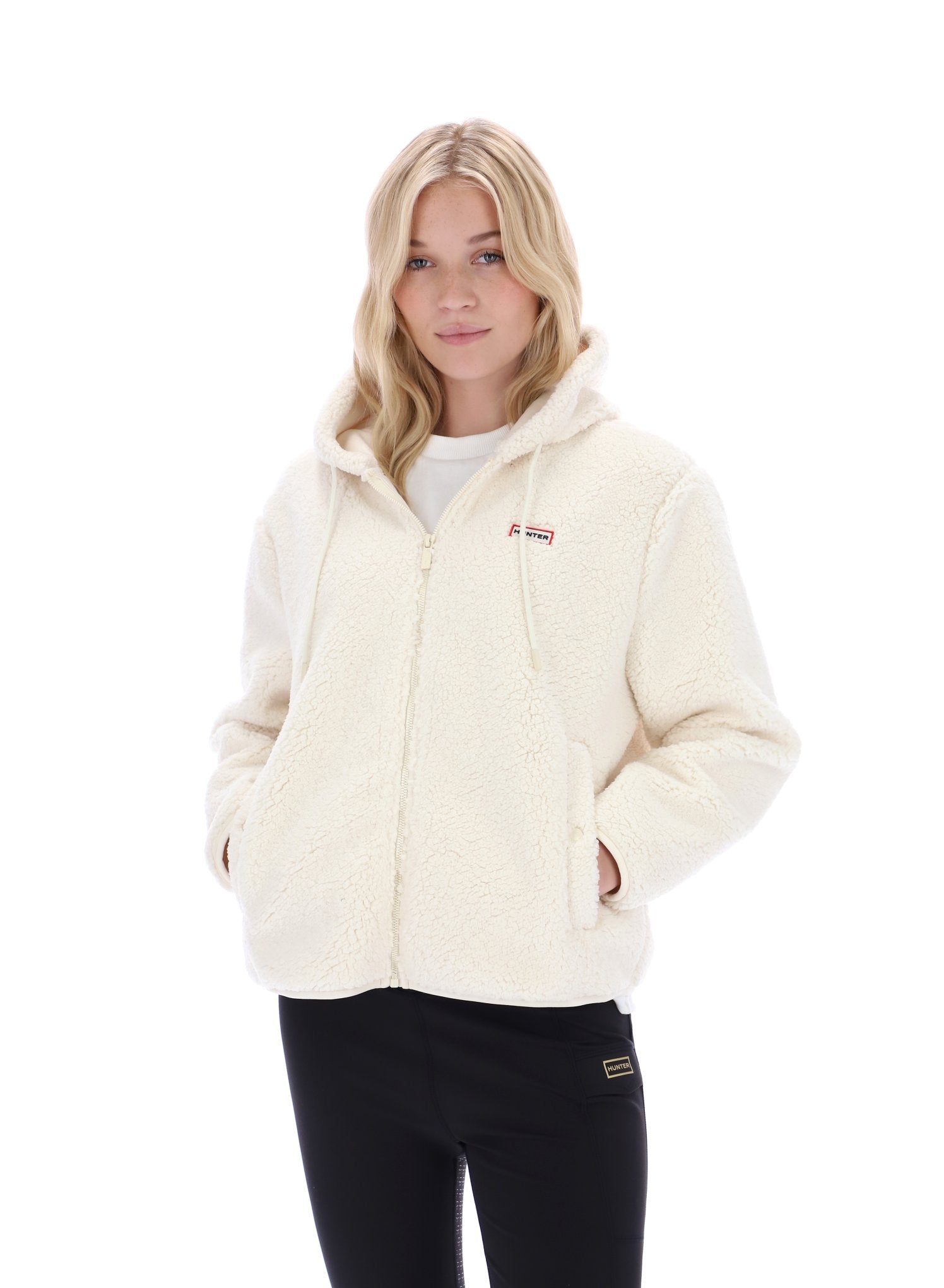 Bonelle Borg Fleece Jacket Antique White