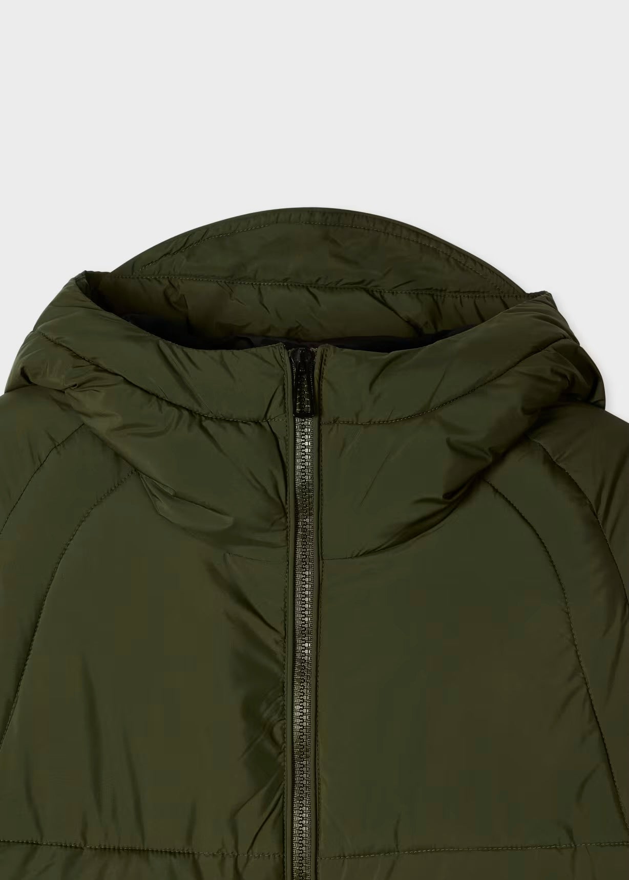 Recycled Polyester Hooded Puffer Jacket