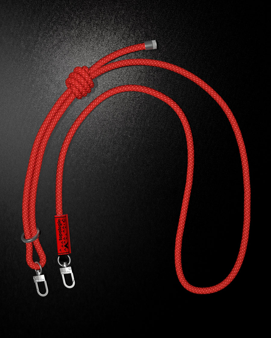 Wares 8.0mm Rope Strap Topologie Red