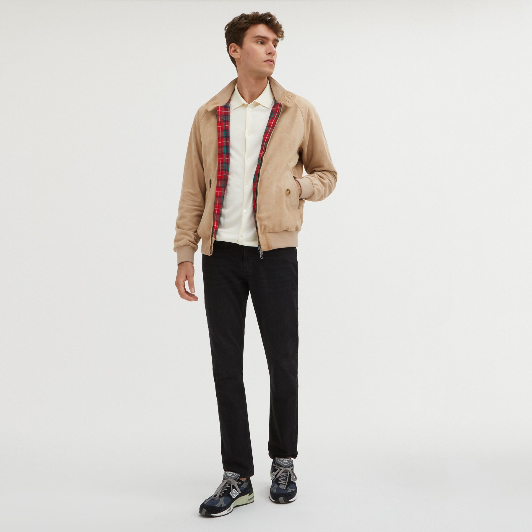 Stone Baracuta G9 Style Premium G9 Harrington Suede Sand Stone
