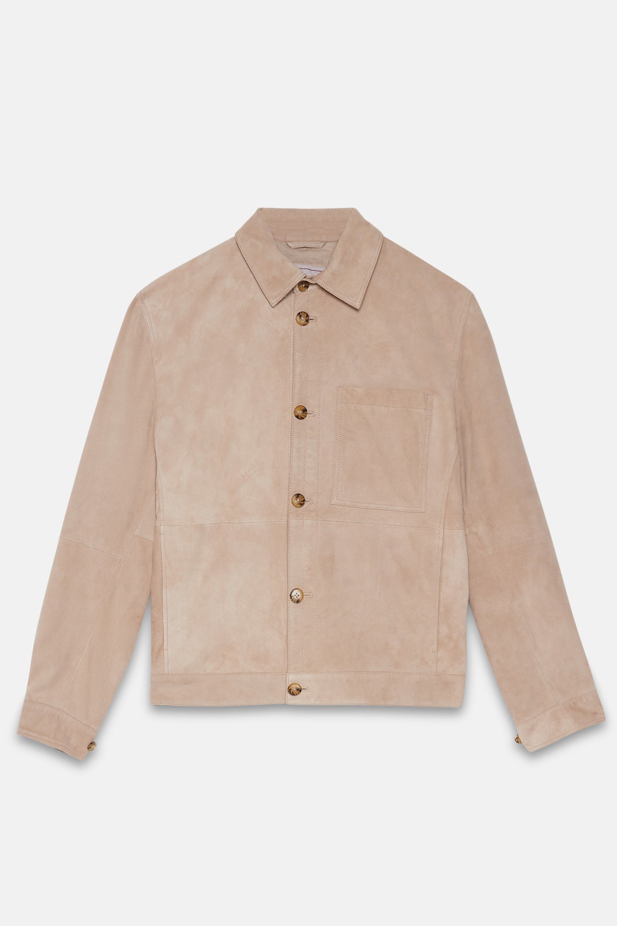 Suede Overshirt Sand Stone