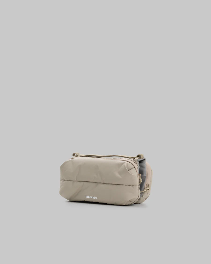 Wares Bottle Sacoche Bag Taupe Puffer