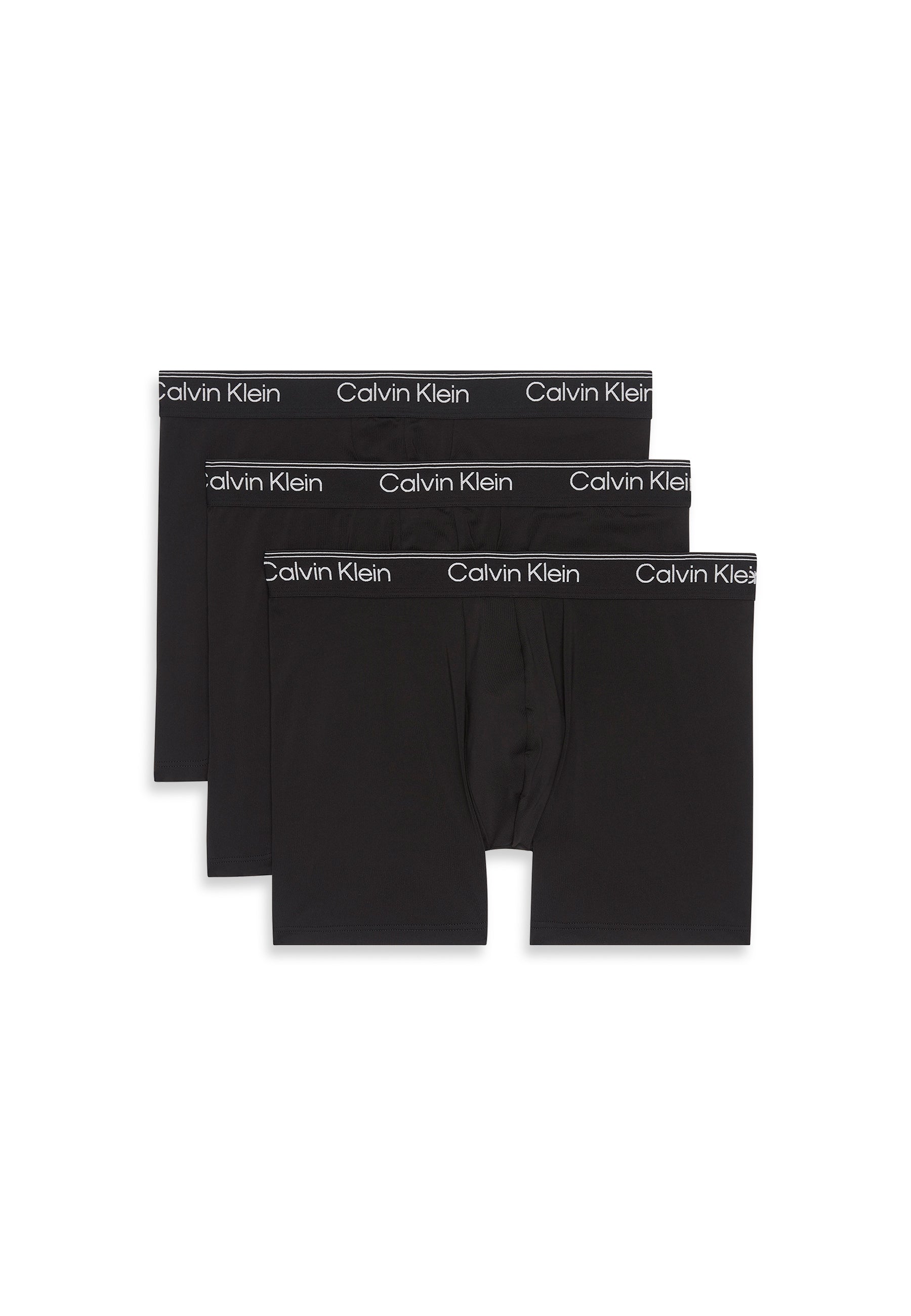 Microfiber Stretch Boxer Brief 3 Pack Black