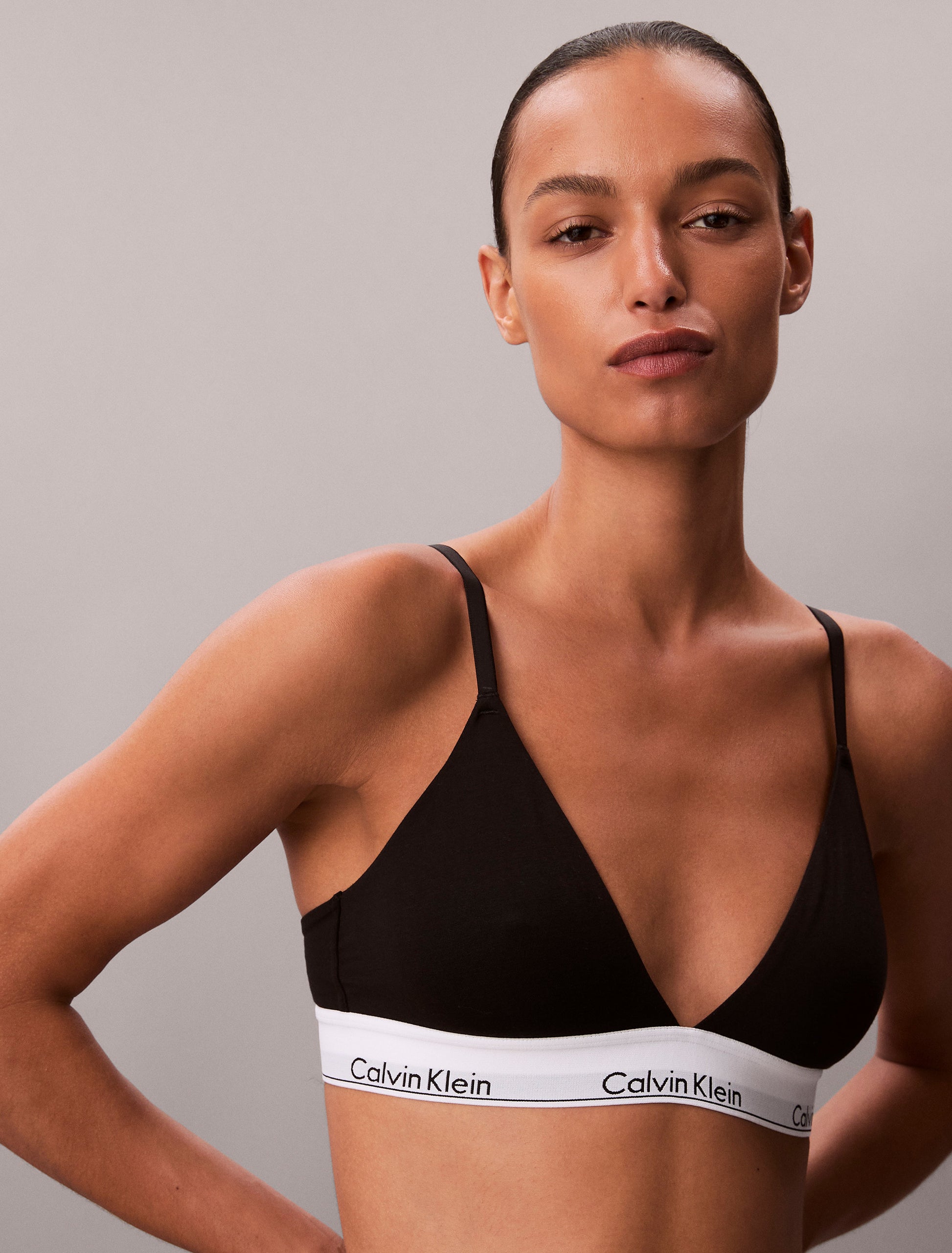Icon Cotton Modal Lightly Lined Triangle Bralette