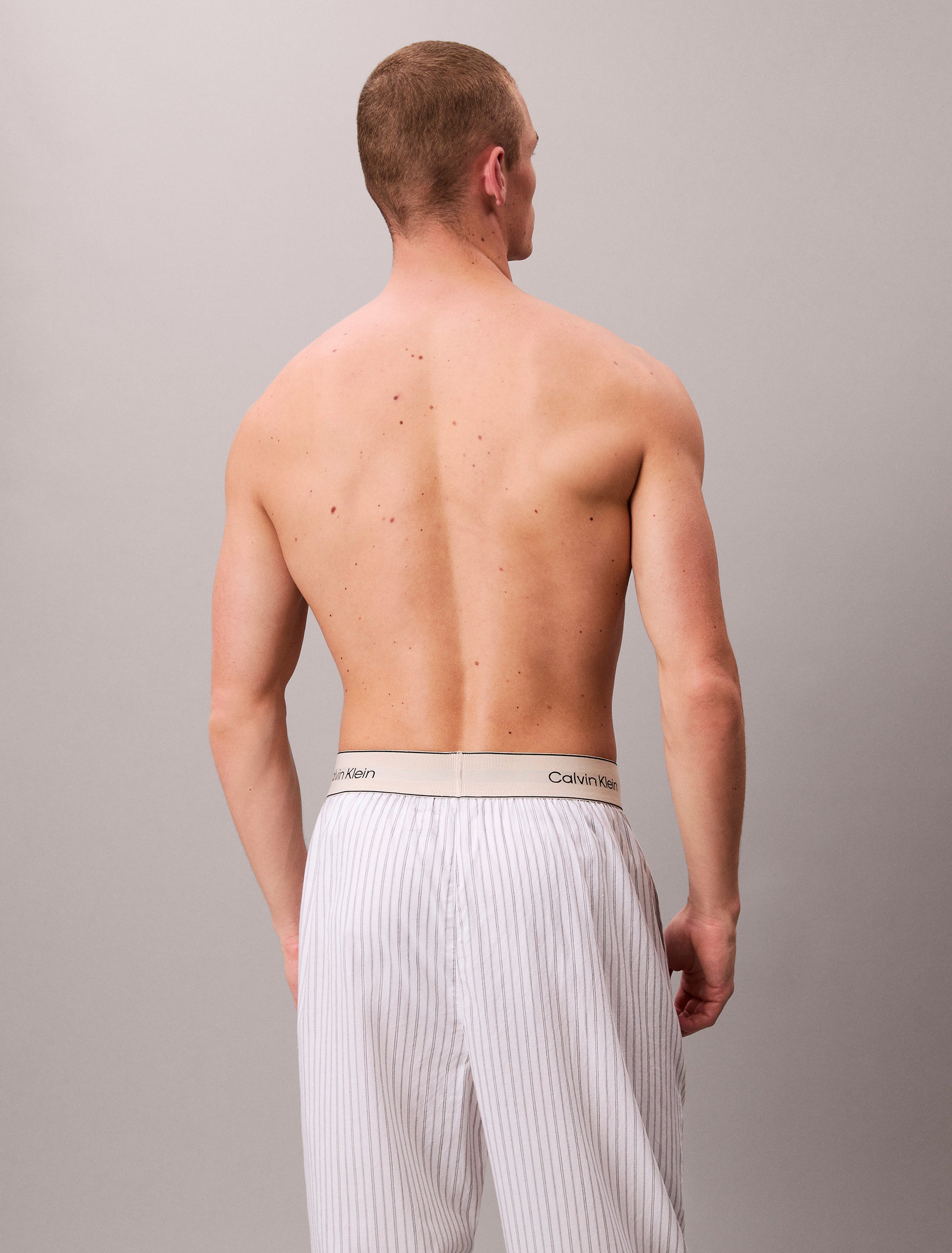 Cotton Poplin Sleep Pant Classic Stripe