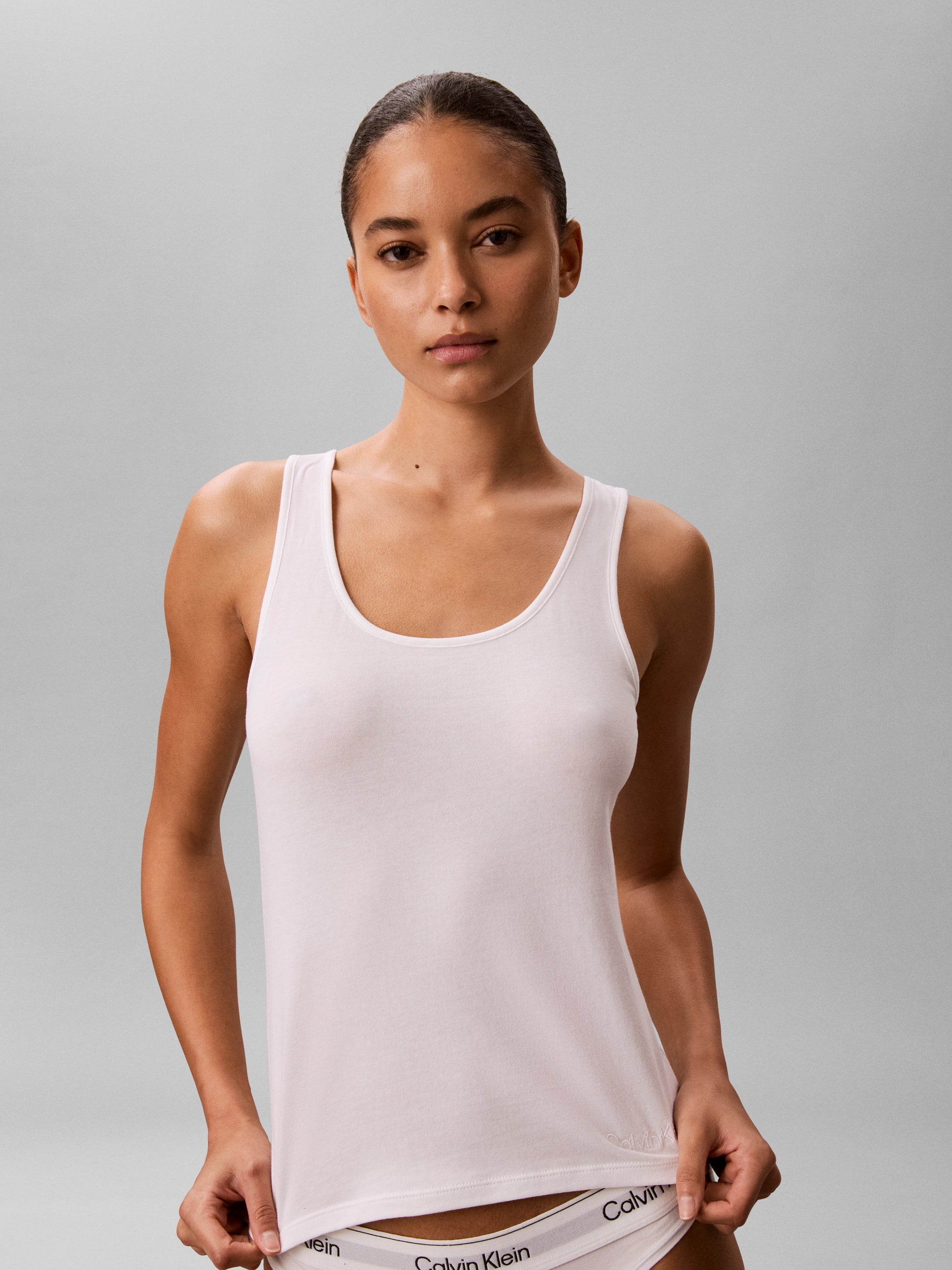 Slim Tank Top Classic White
