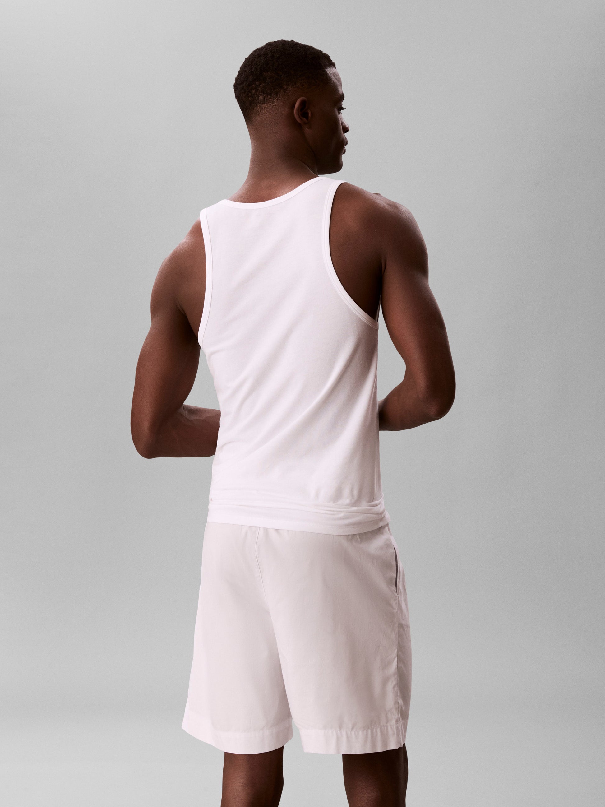 3 Pack Tank Tops Cotton Stretch Blend