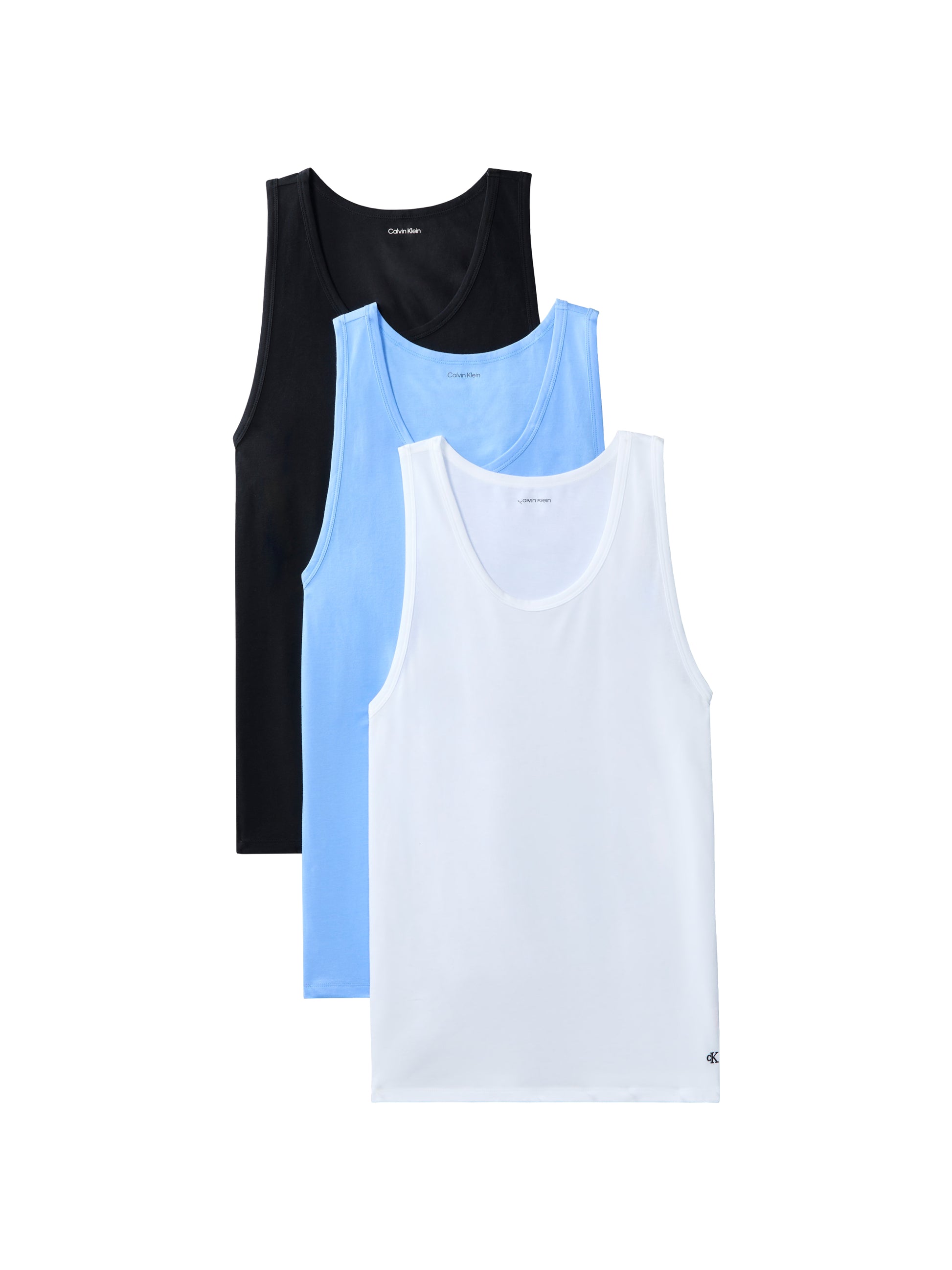 3 Pack Tank Tops Cotton Stretch Blend