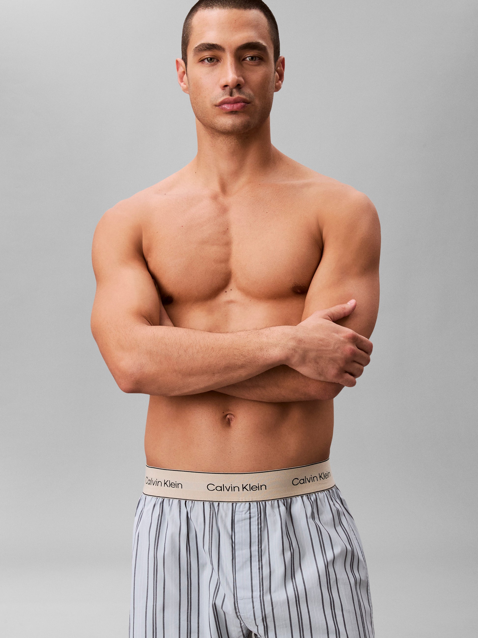 Cotton Poplin Boxers Breezy Blue