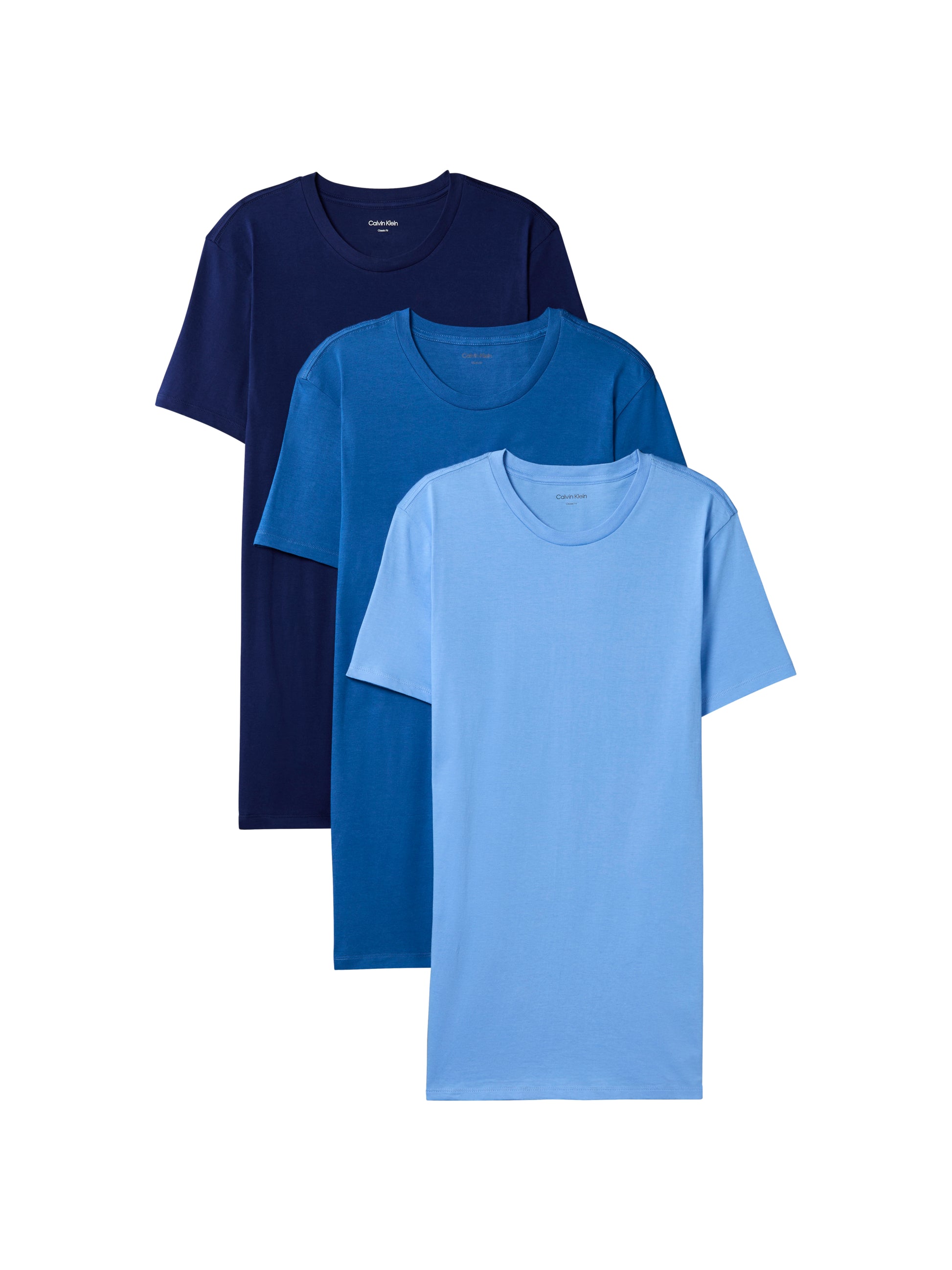 3 Pack Crewneck T-Shirts Cotton Classics