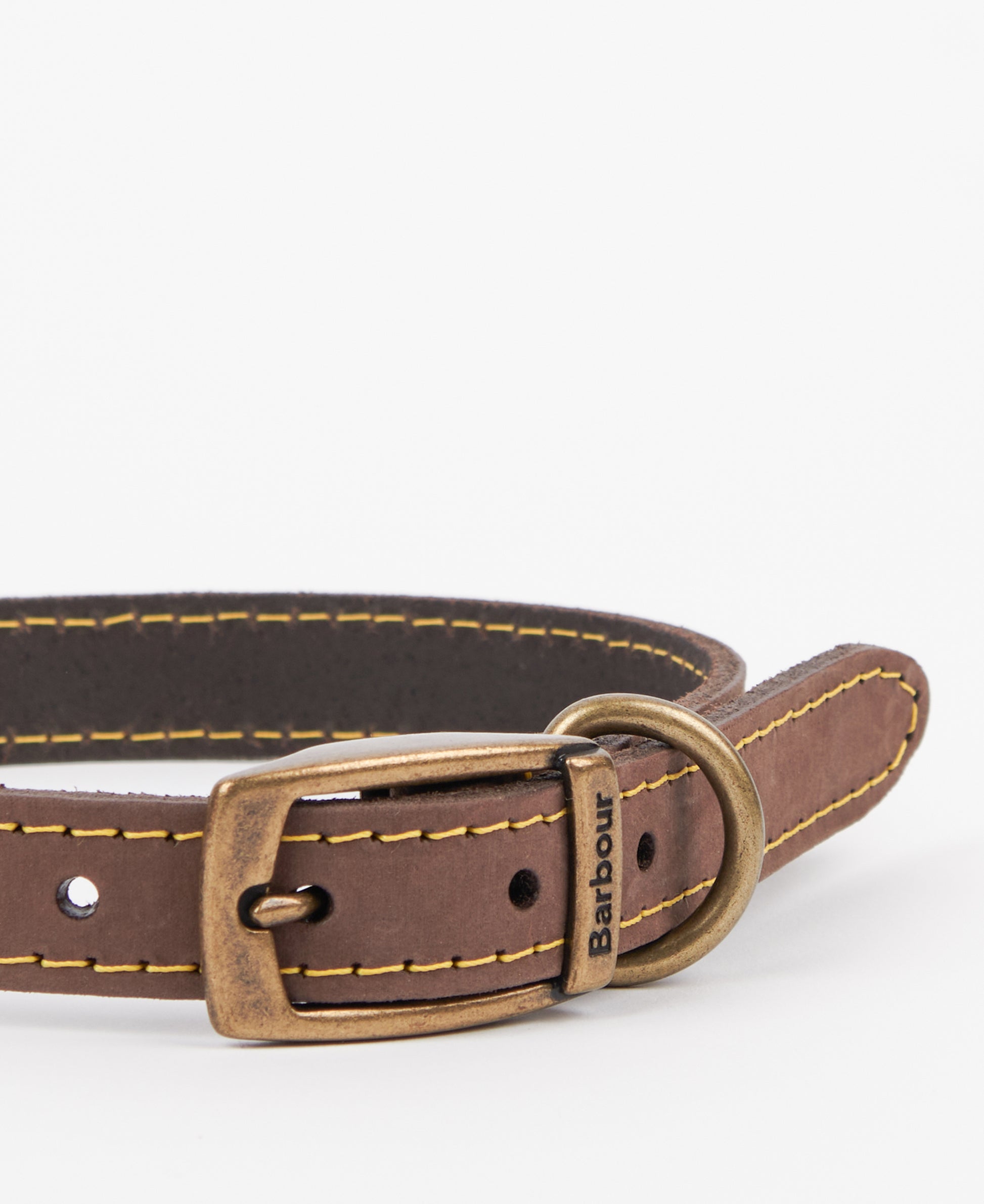 Leather Dog Collar Brown