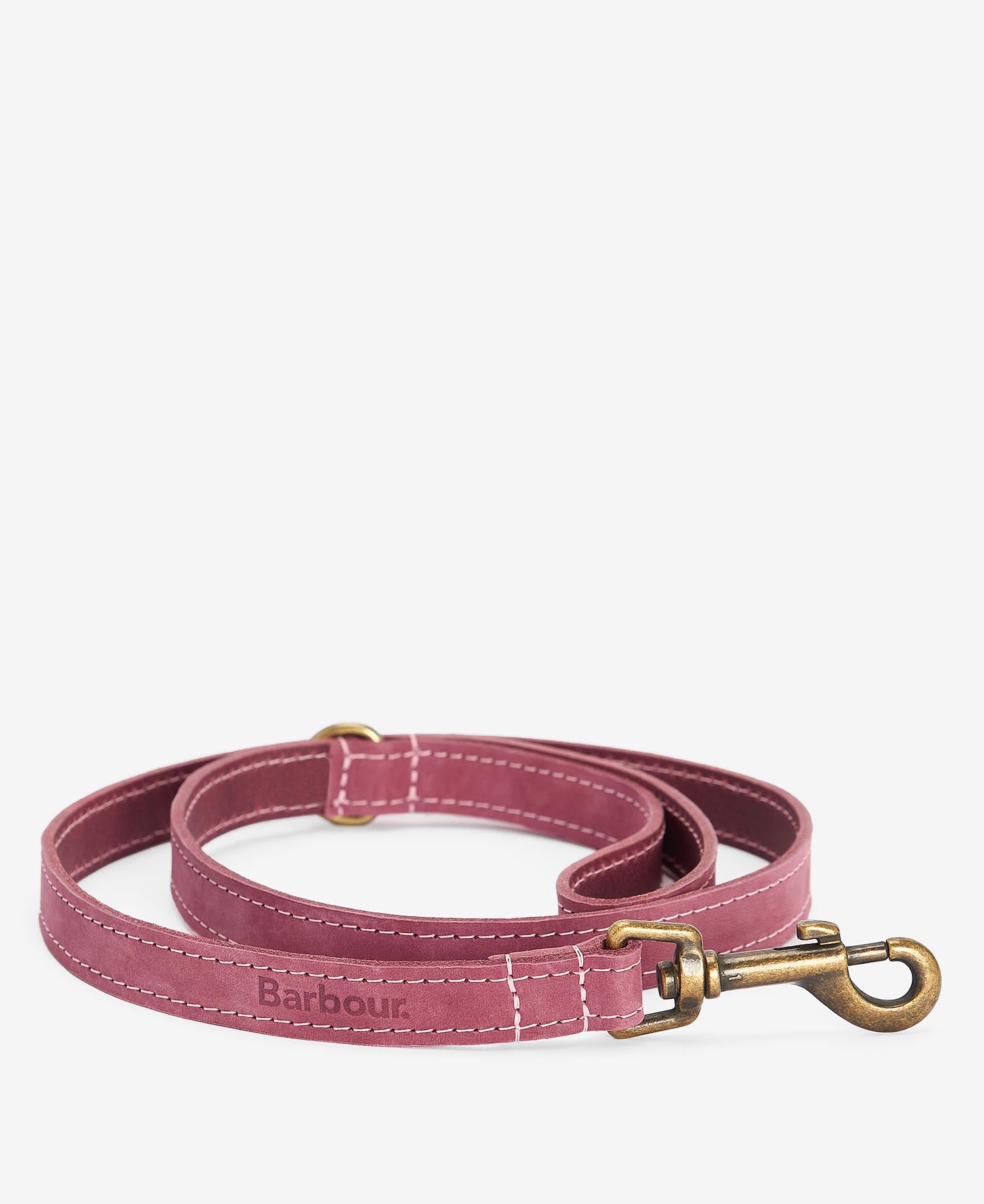 Leather Dog Lead Pink