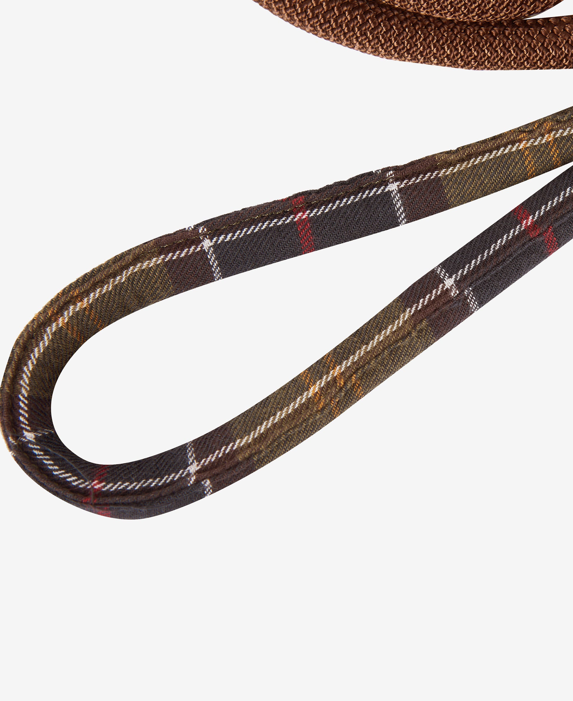 Tartan Trimmed Slip Dog Lead Classic Tartan