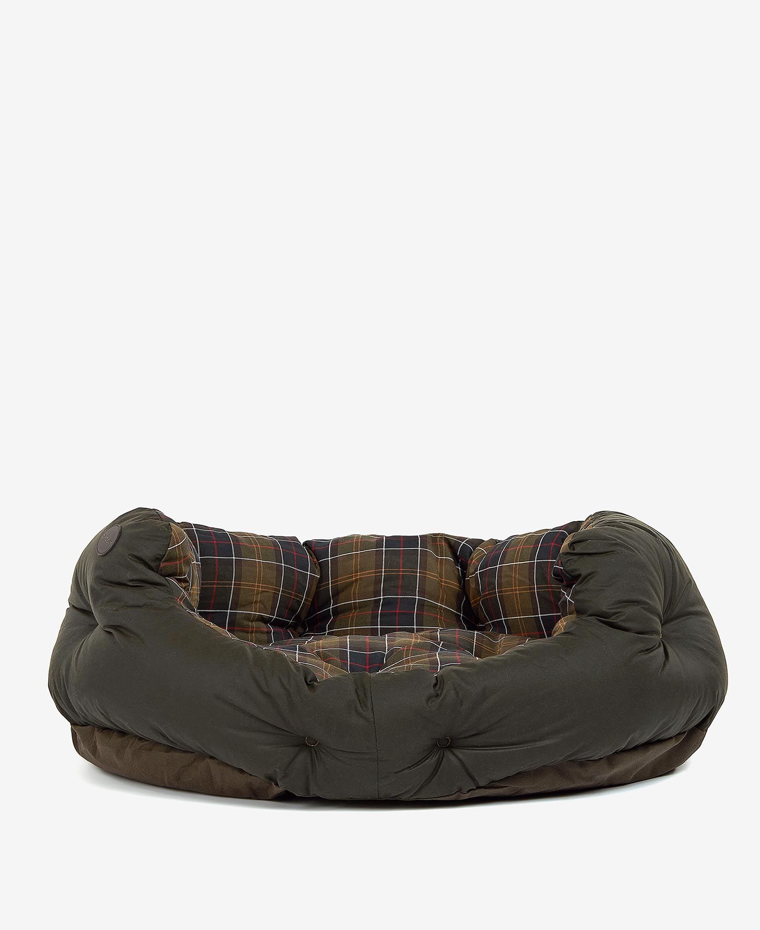 Wax Cotton Dog Bed Olive