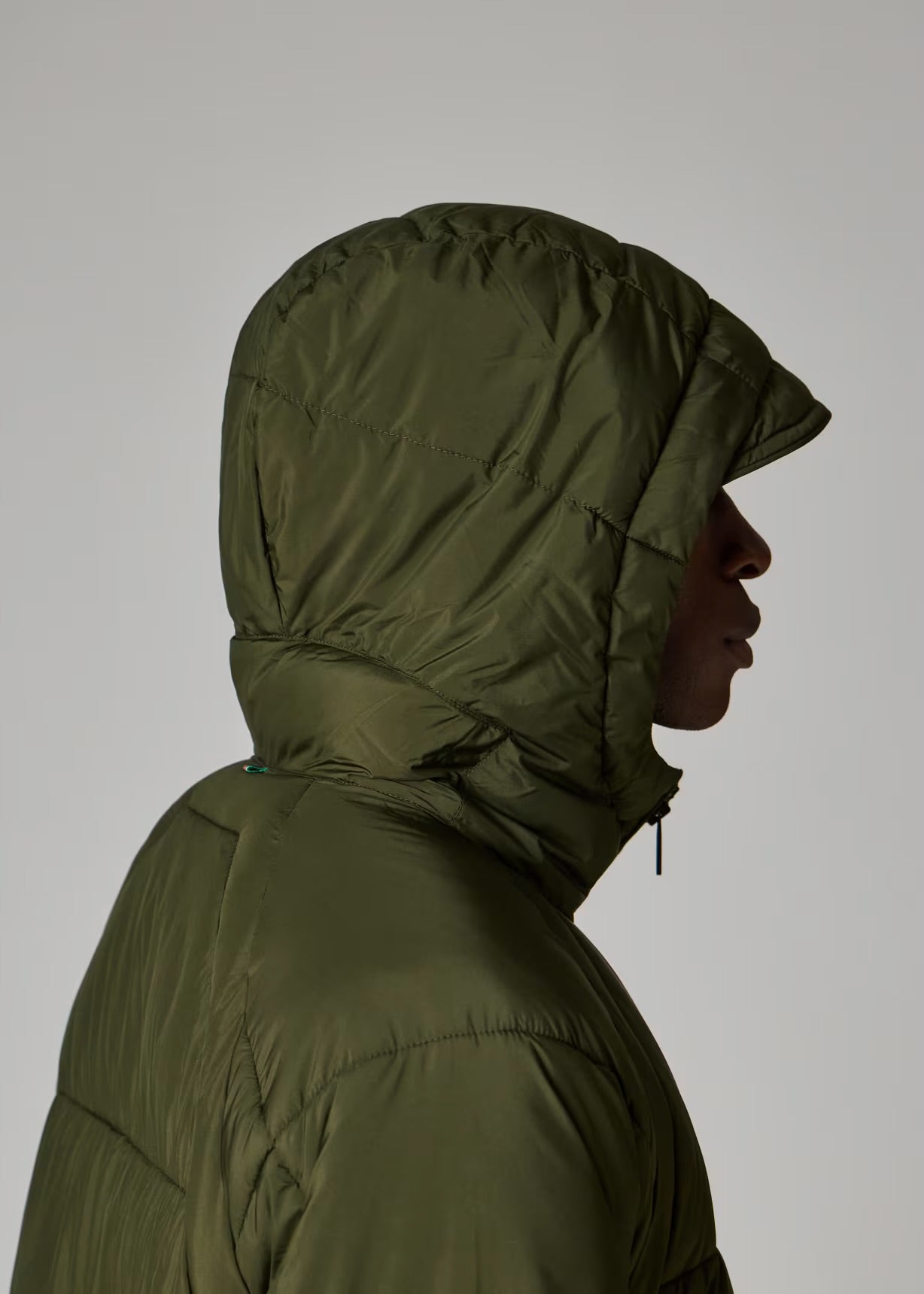 Recycled Polyester Hooded Puffer Jacket