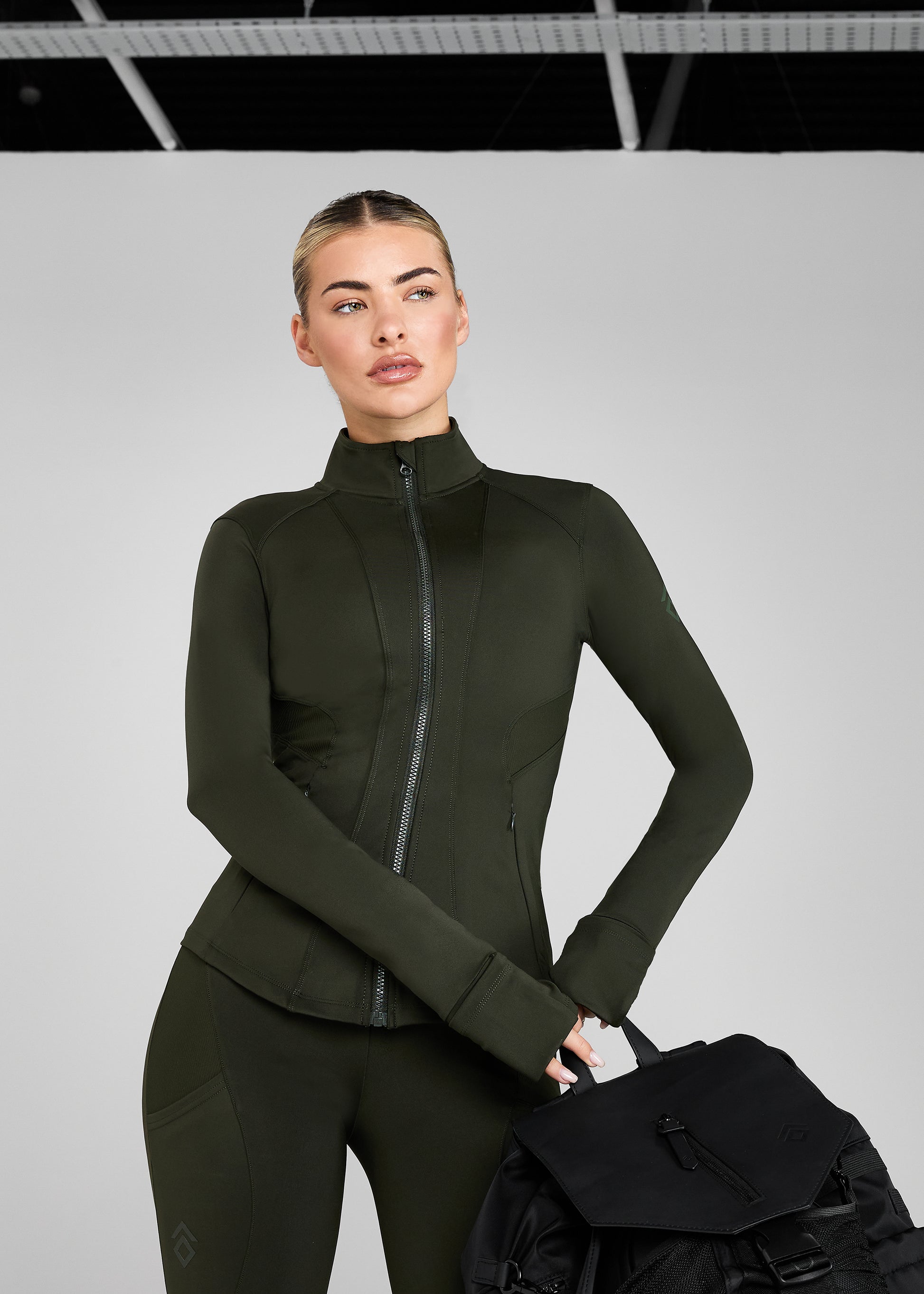 Fitted Jacket Forest Green