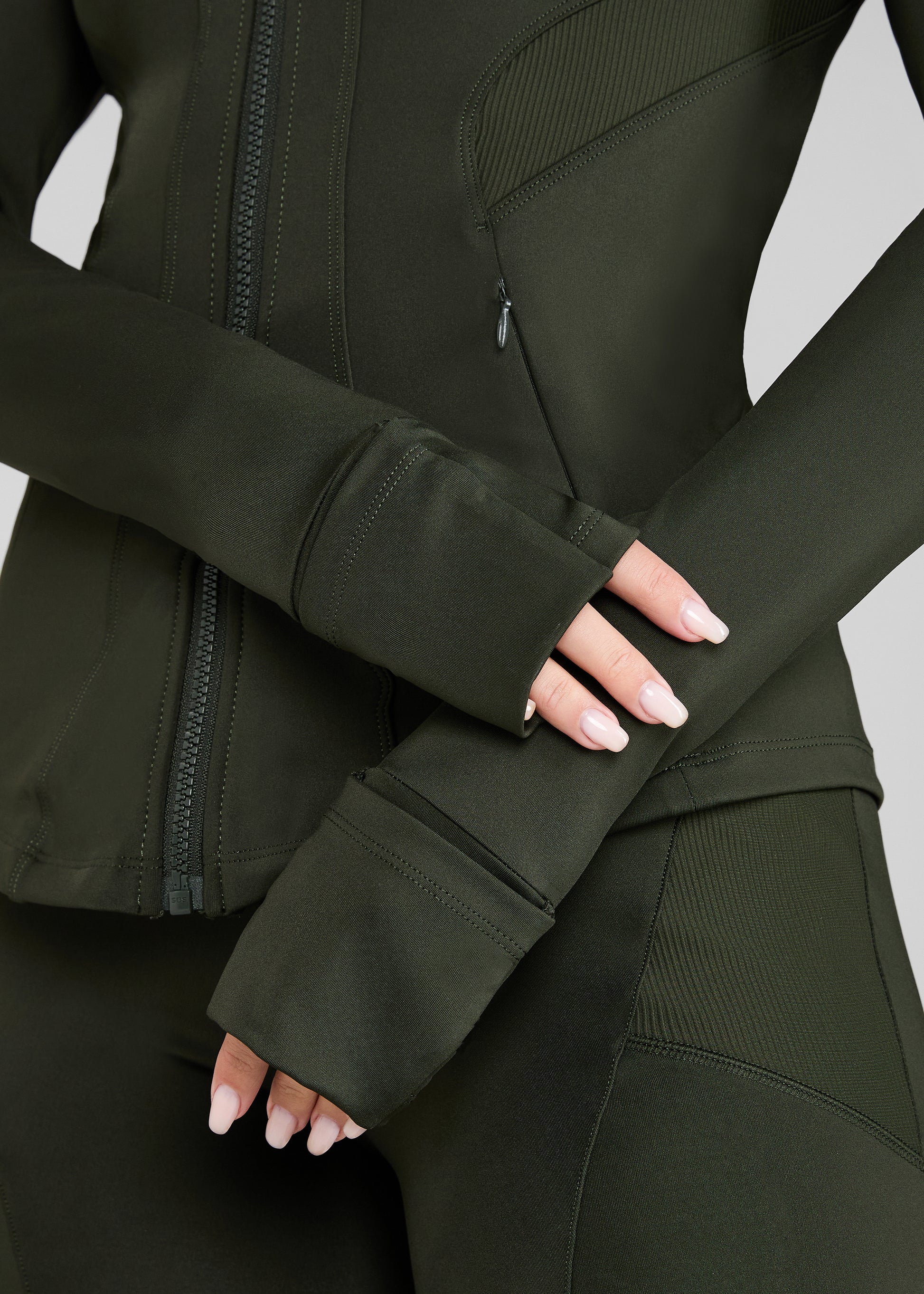 Fitted Jacket Forest Green