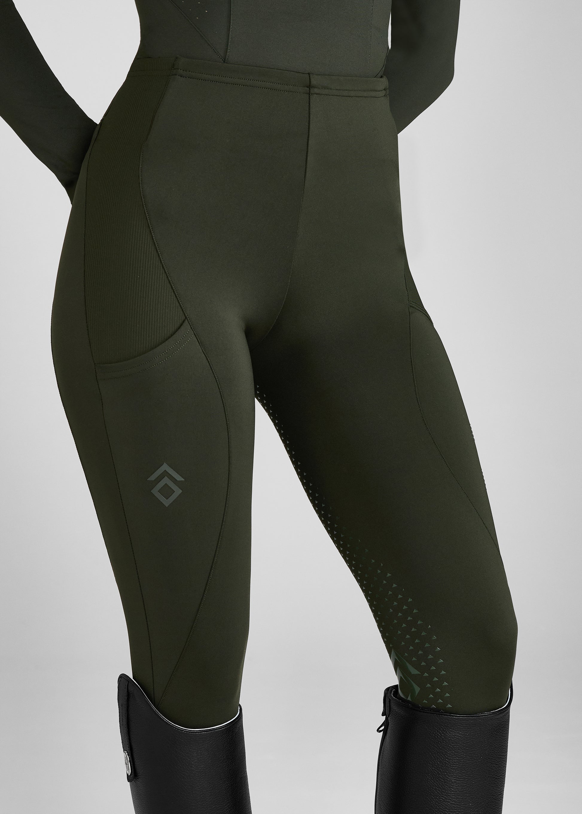 Leggings with Full Seat Forest Green