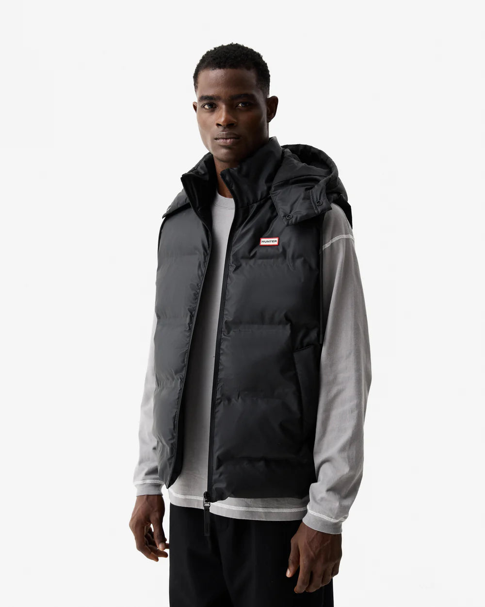 Alistar Sonic Welded PU Puffer Gilet Black