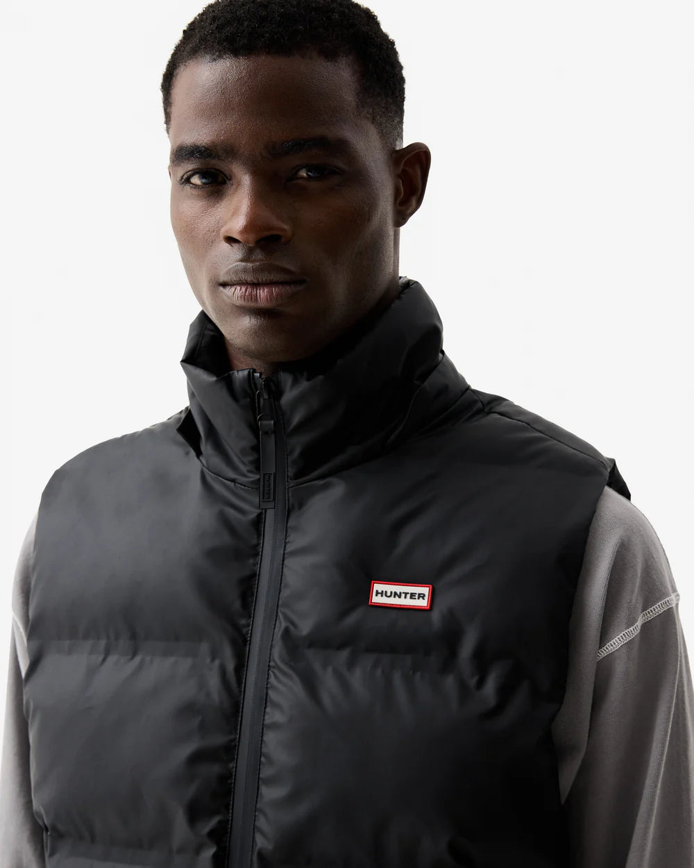 Alistar Sonic Welded PU Puffer Gilet Black