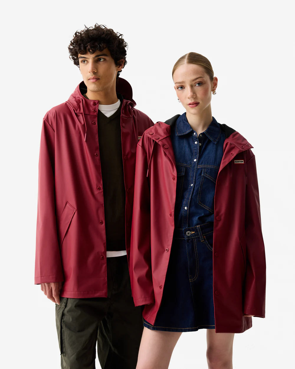 Jo PU Anorak Merlot