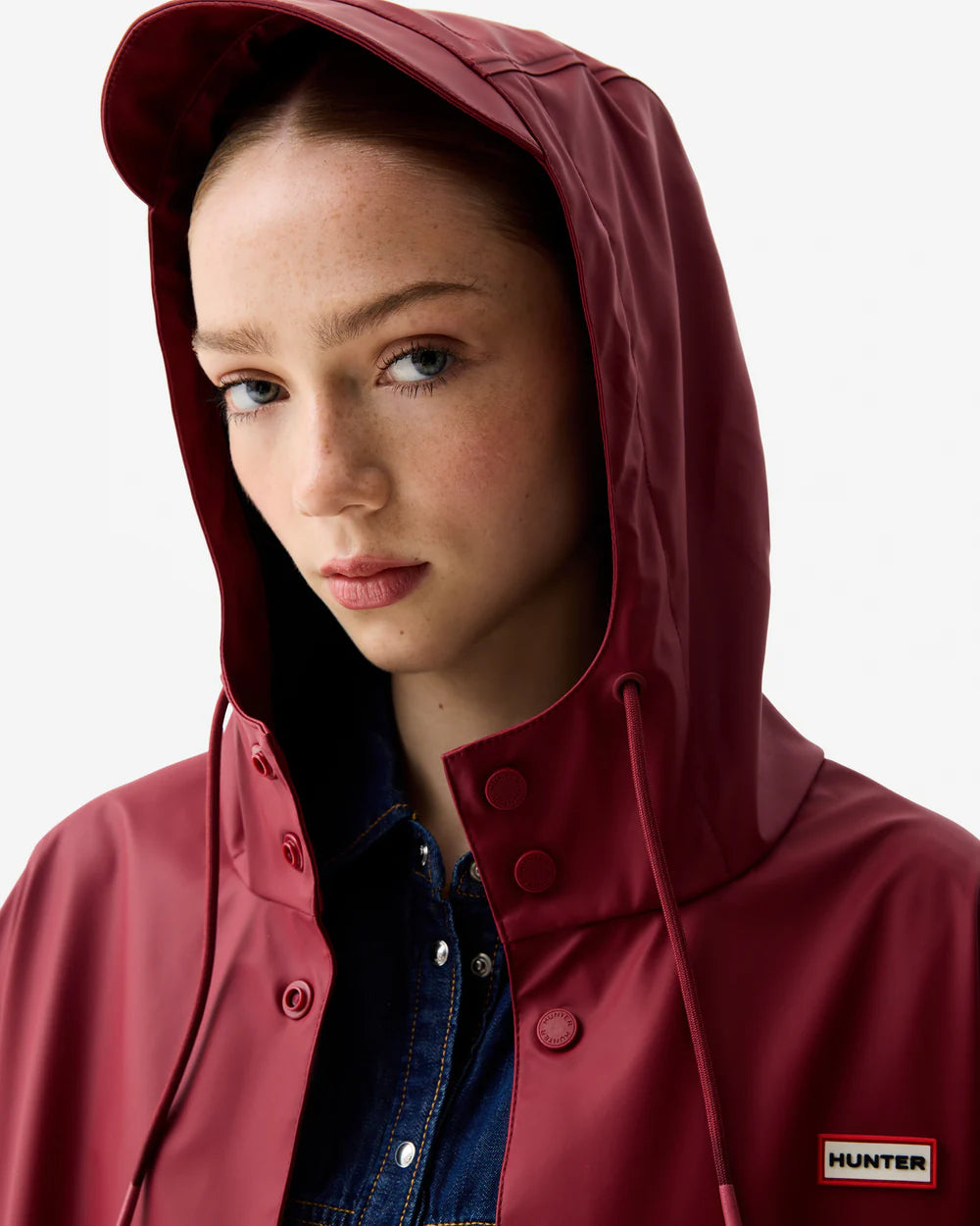 Jo PU Anorak Merlot
