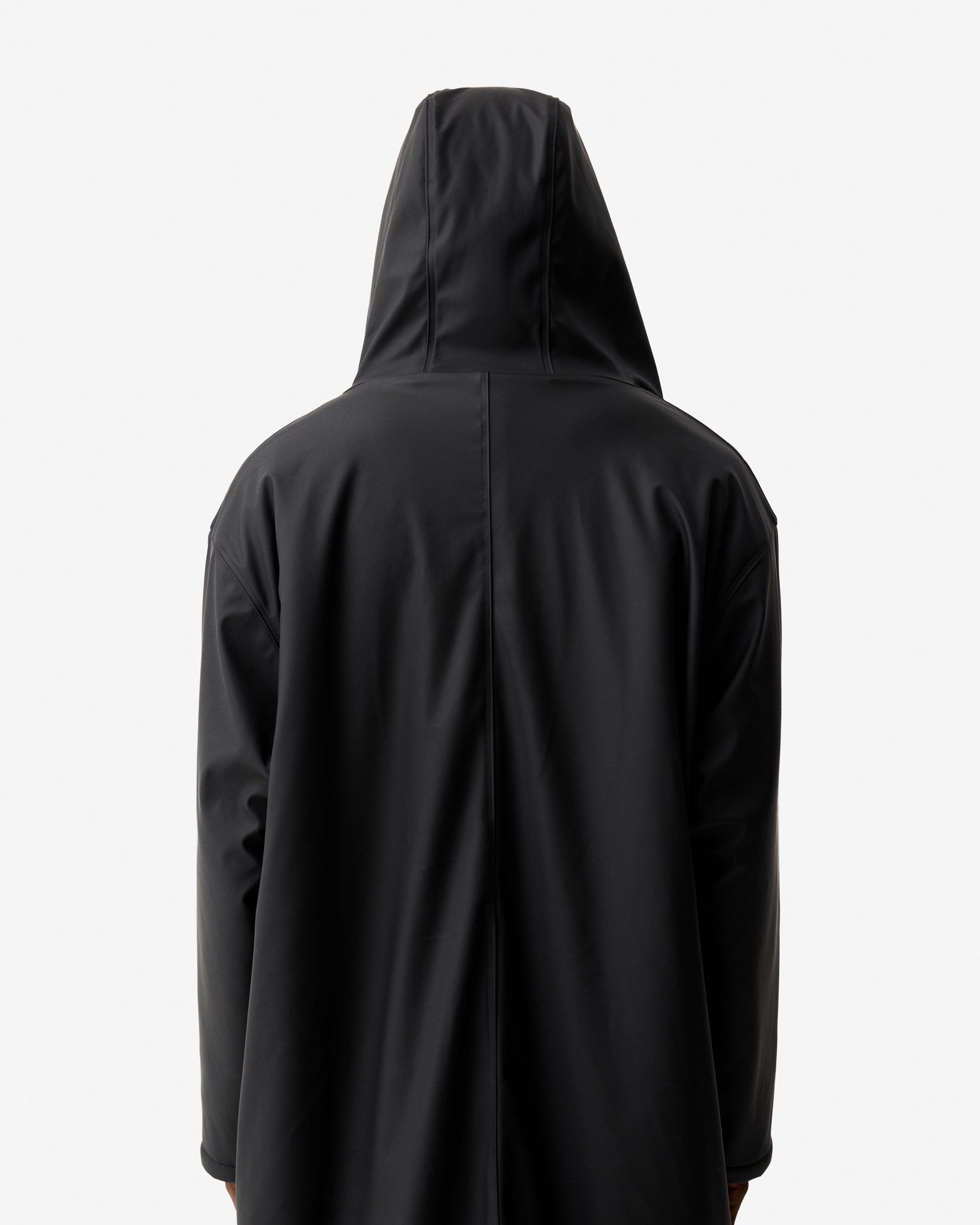 Unisex Downpour PU Cocoon Cloak Black