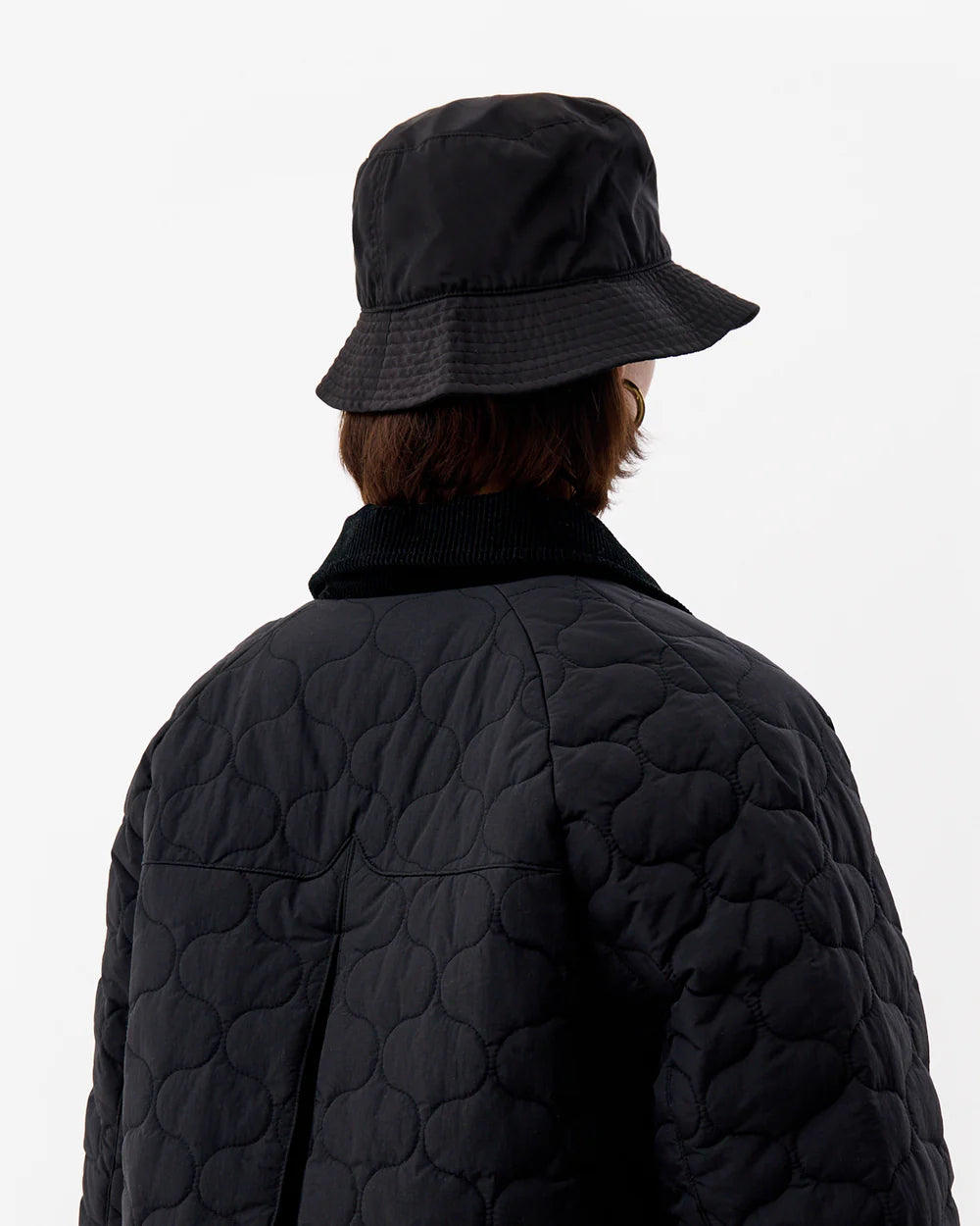 Fionn Long Quilted Coat Hunter Black