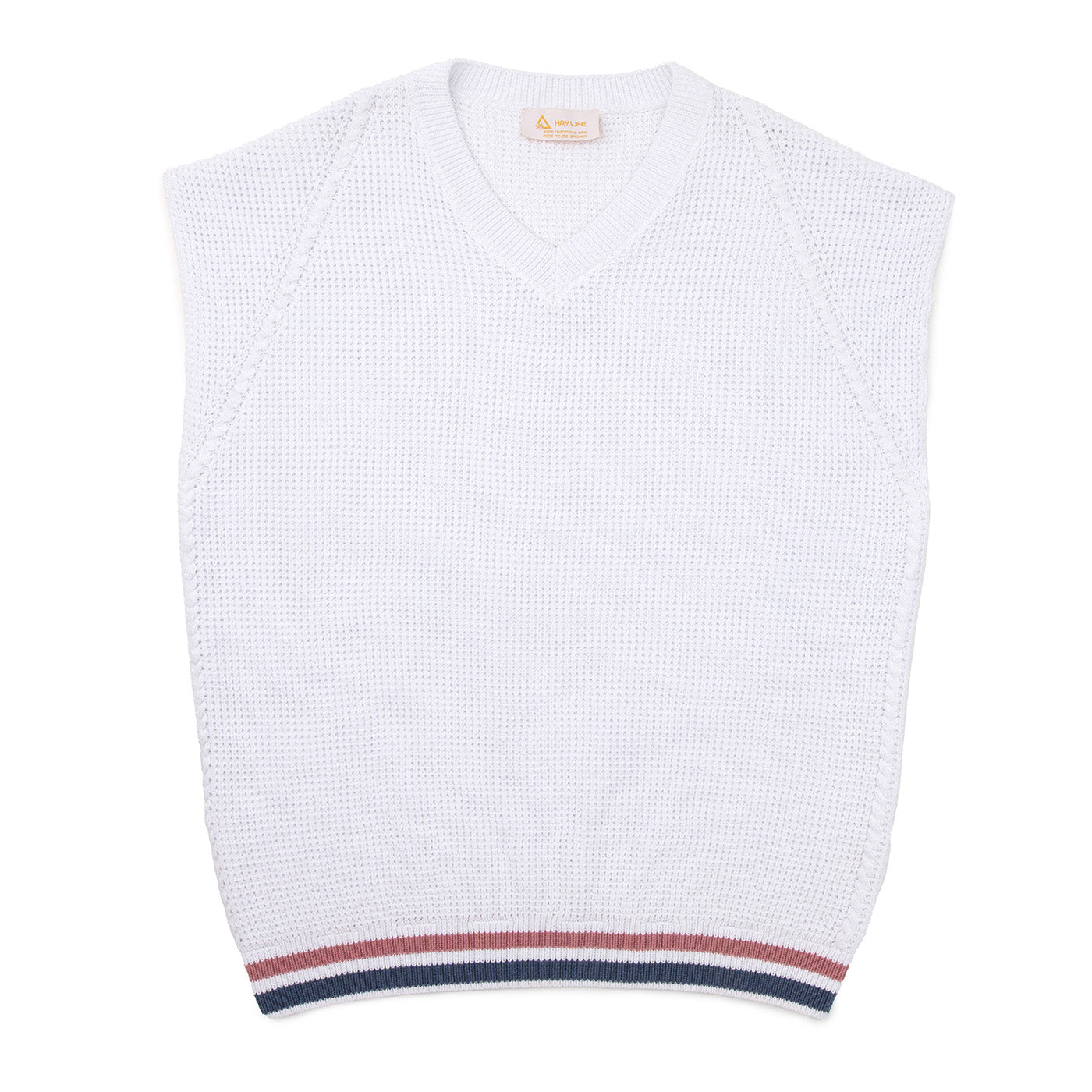 Knitted Tank 01 White