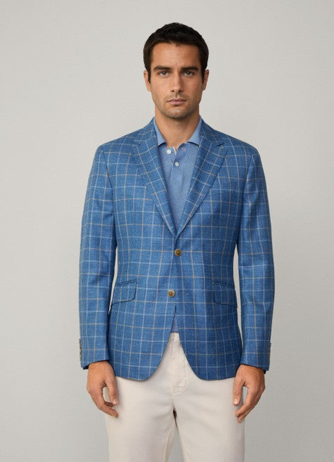 Tattersall Blazer Pacific Blue