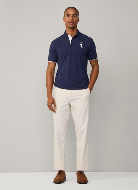 Heritage Number Polo Ink Blue