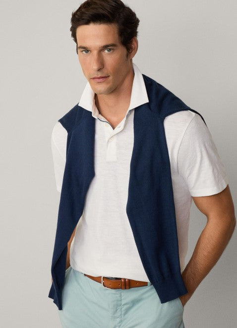 Cotton Linen Polo Shirt
