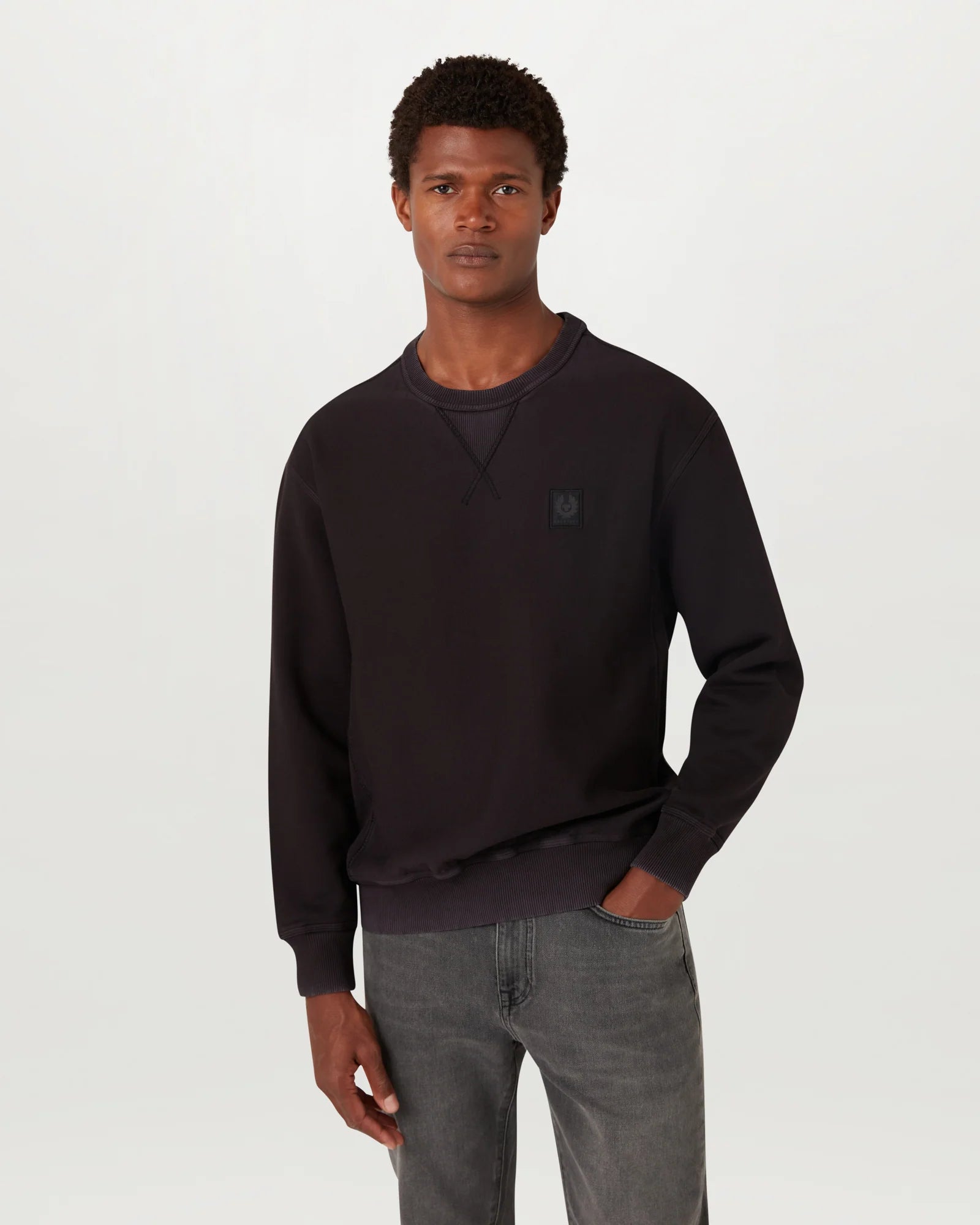 Hockley Crewneck Sweatshirt Washed Black