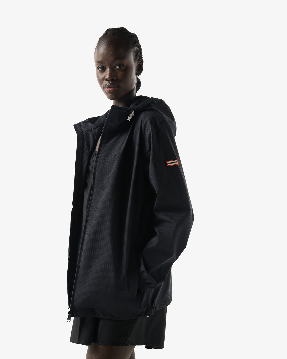 Shell Rain Jacket Unisex Packable Shell Rain Jacket Black – Hunter – Out With Style