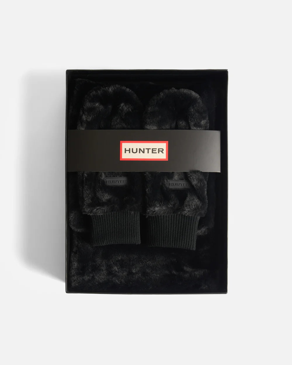 Glentanur Sherpa Scarf/Mitten Box Set Black