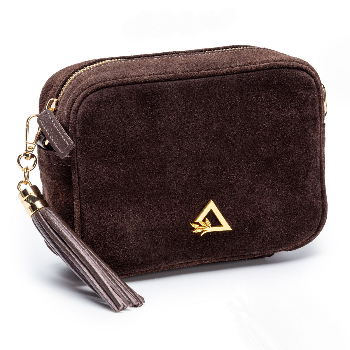 Hay Life x Elie Beaumount Suede Camera Bag Chocolate