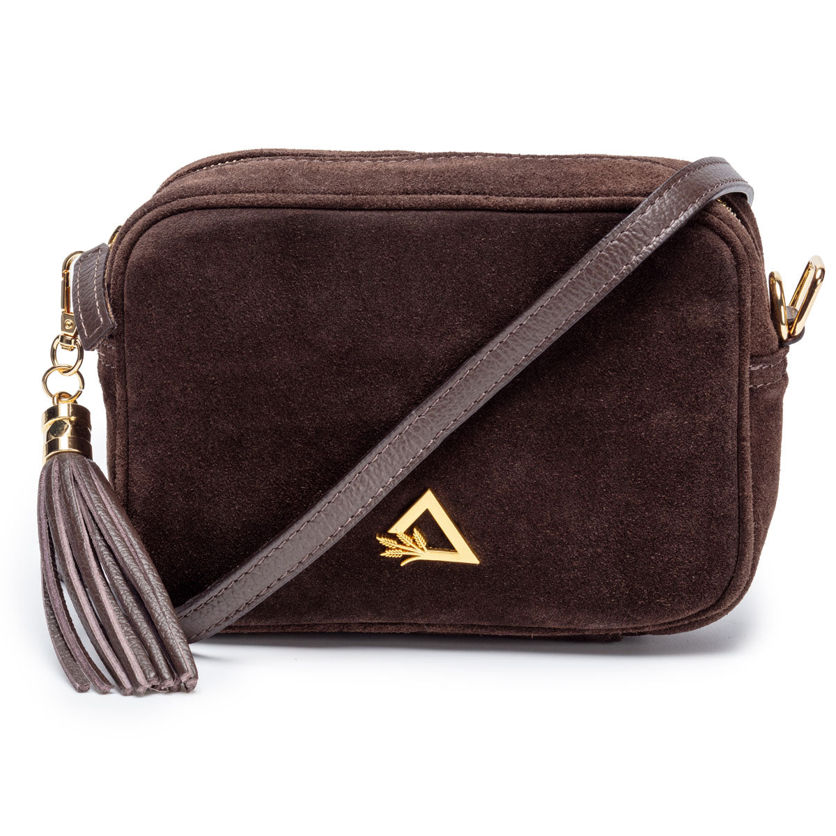 Hay Life x Elie Beaumount Suede Camera Bag Chocolate