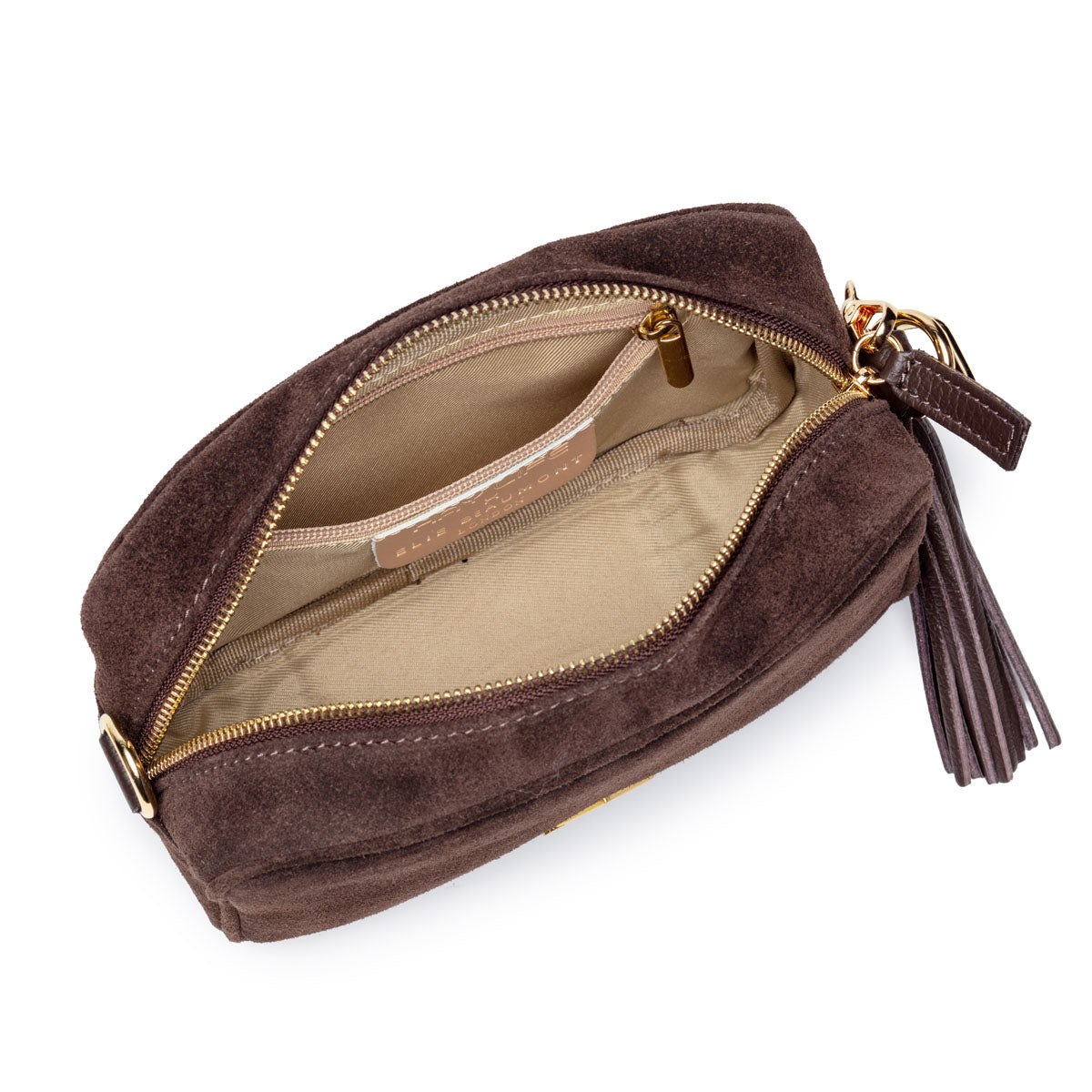 Hay Life x Elie Beaumount Suede Camera Bag Chocolate