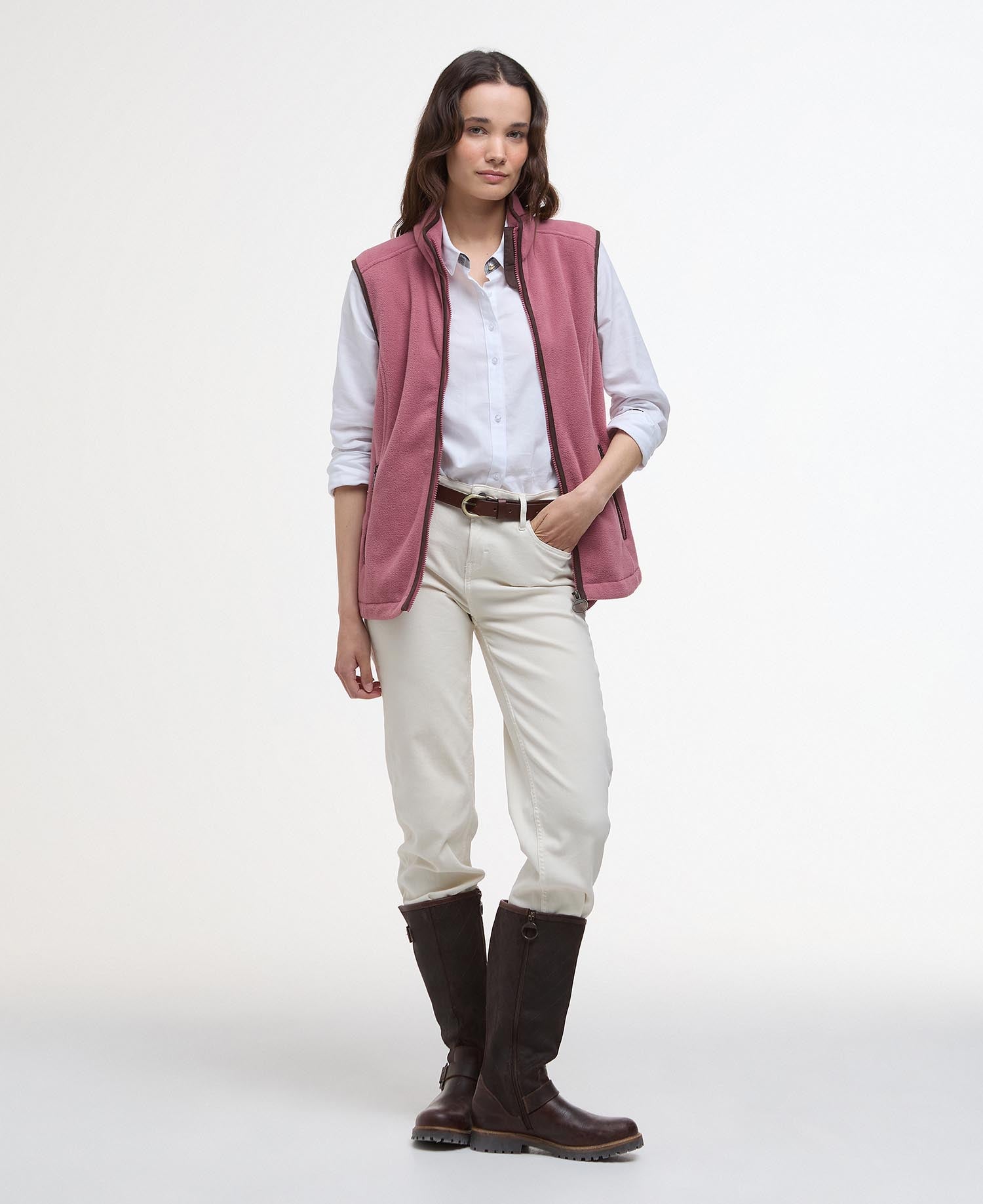 Country Colton Fleece Gilet Deep Pruce