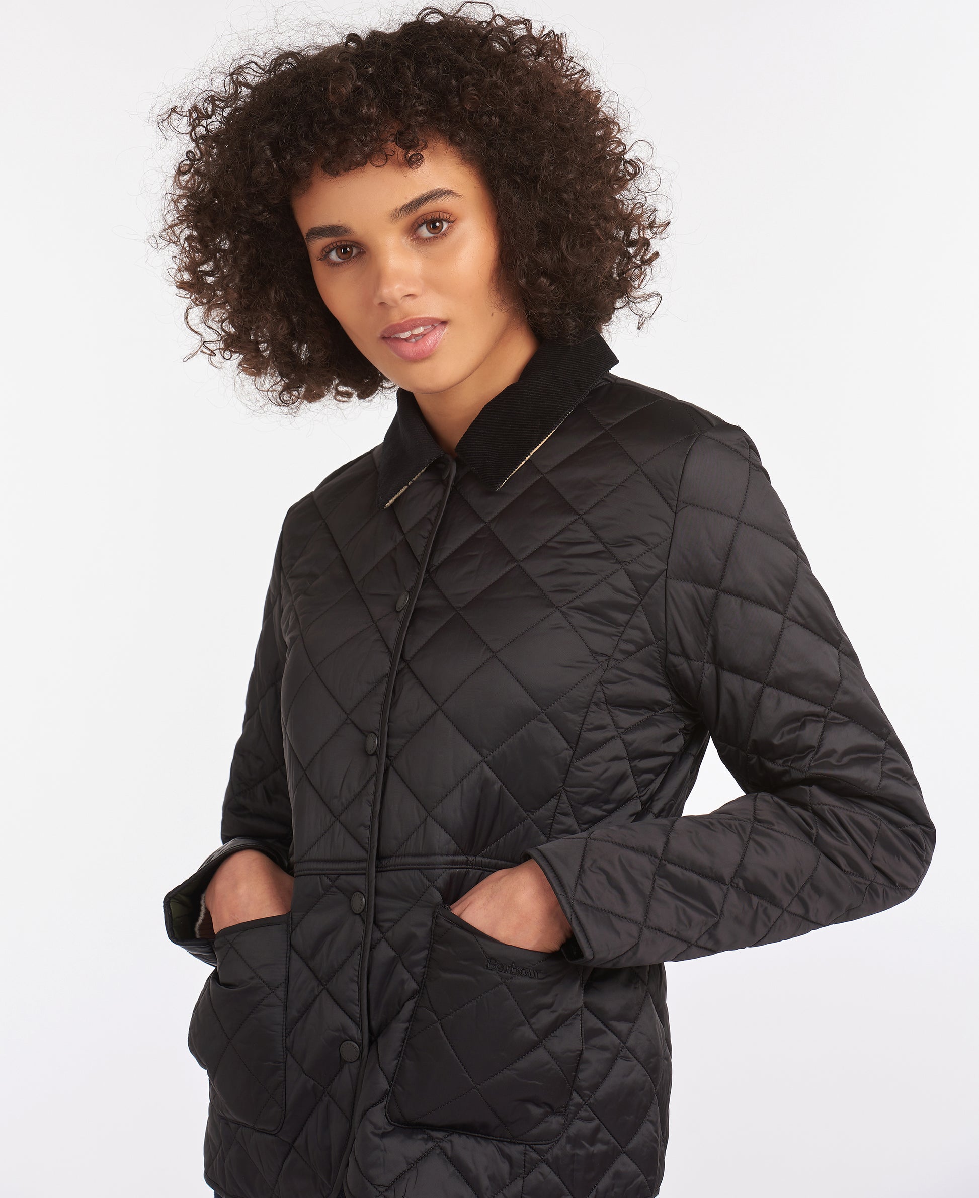 Women's Deveron Quilt Black / Olive