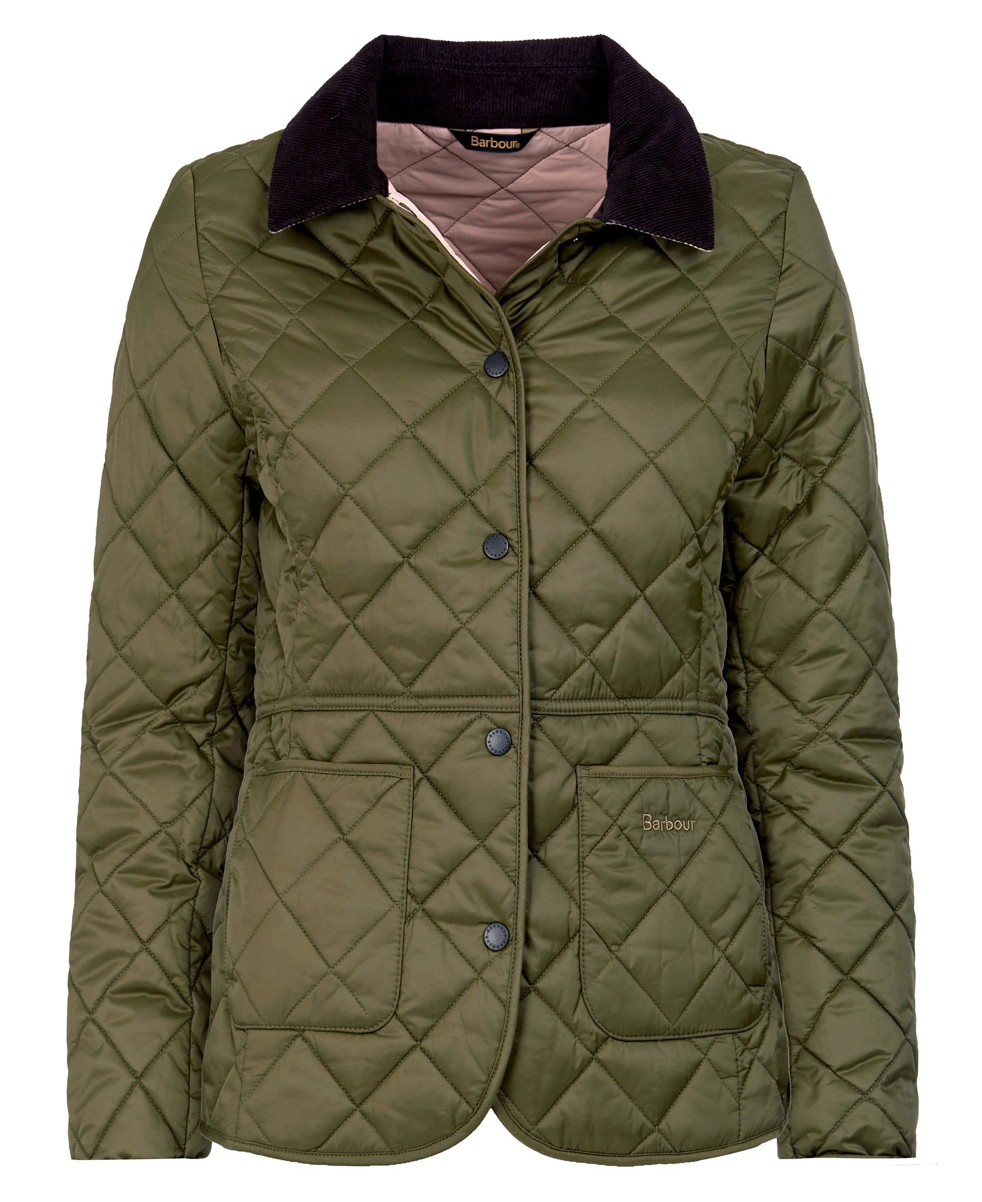 Women's Deveron Quilt Olive / Pale Pink