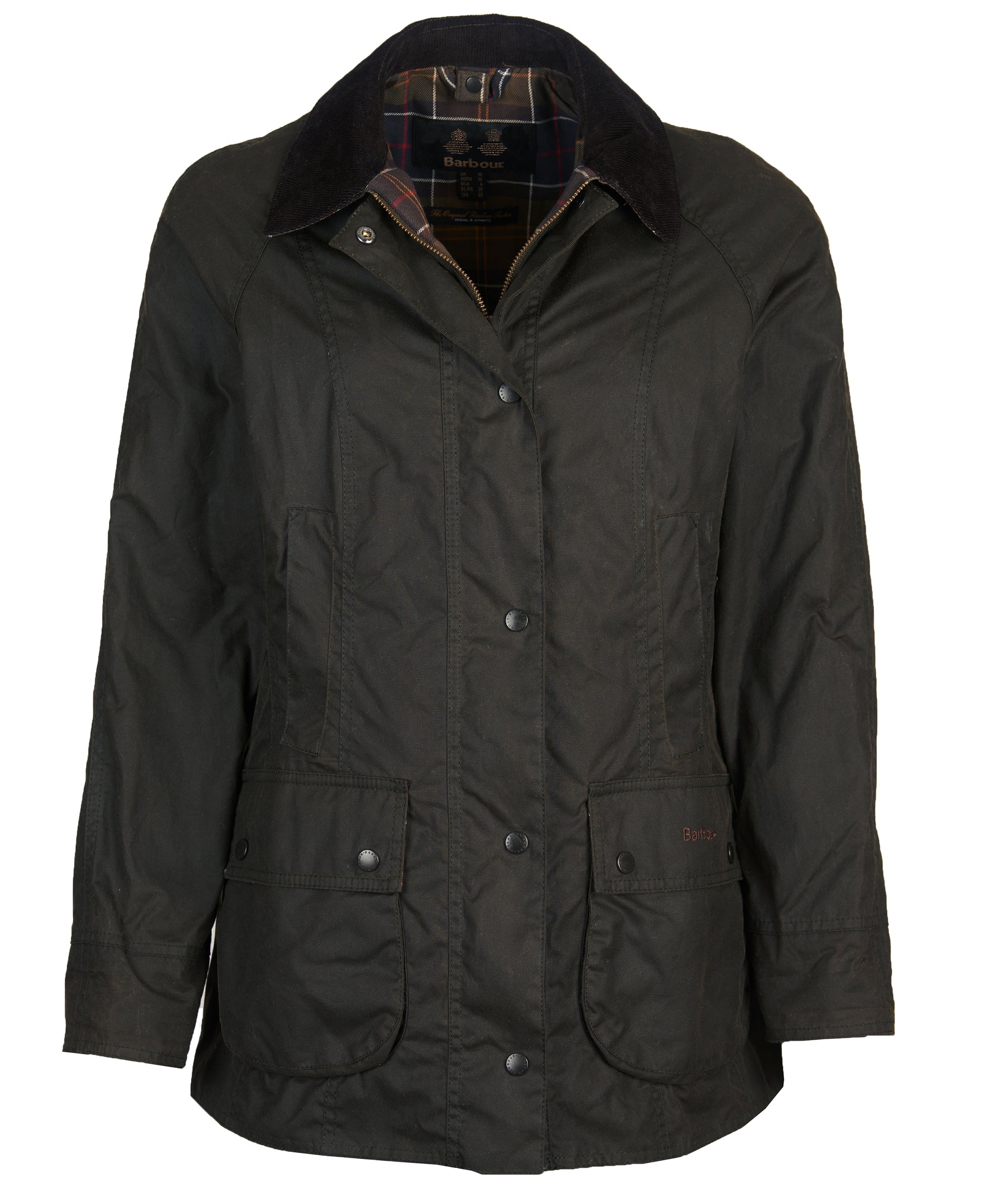 Women's Classic Beadnell Wax Jacket Olive