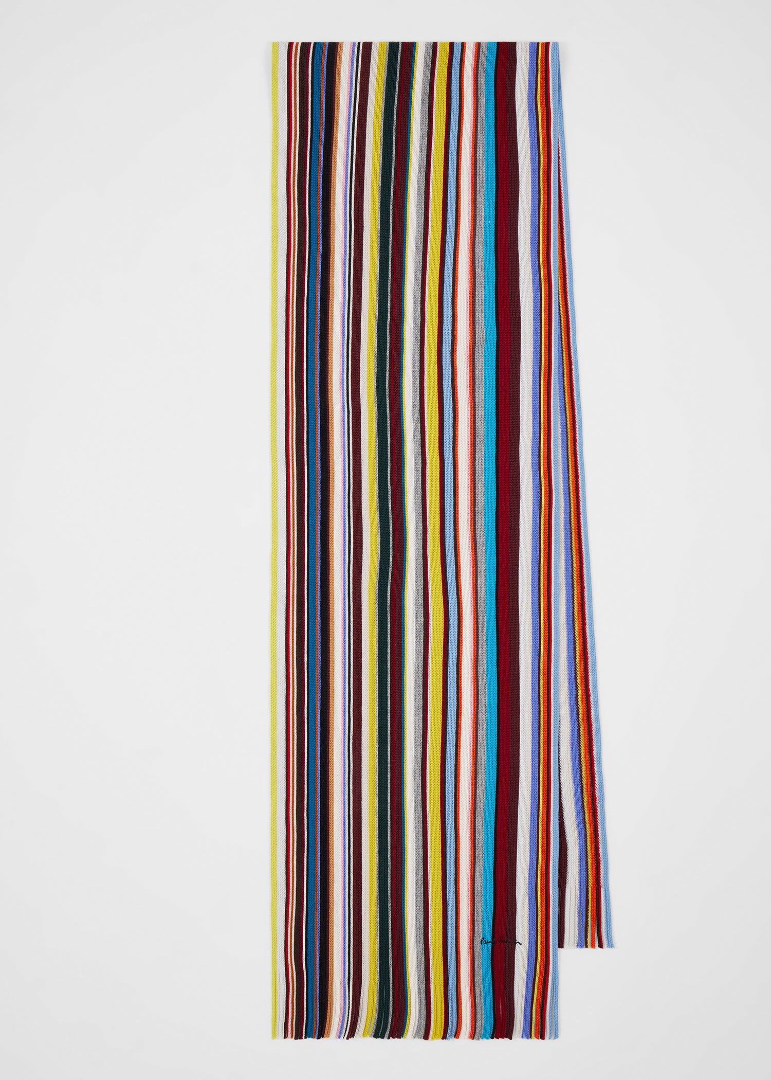 Signature Stripe Merino Wool Scarf