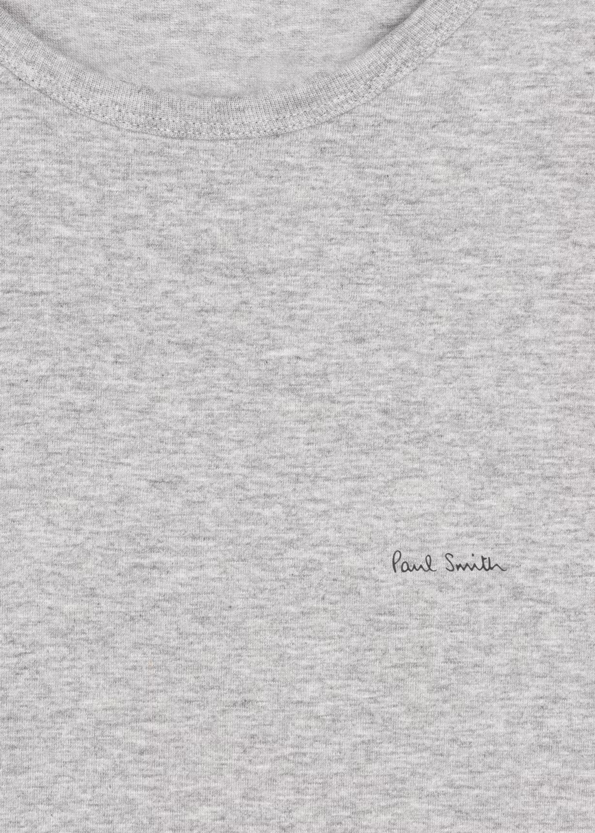 Mixed Colour Organic Cotton Logo Lounge T-Shirts Three Pack