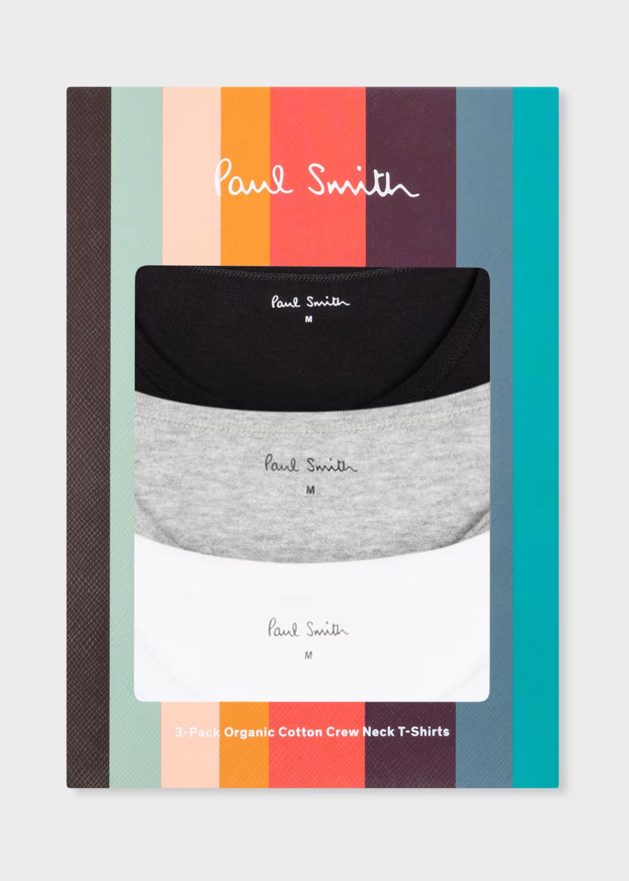 Mixed Colour Organic Cotton Logo Lounge T-Shirts Three Pack