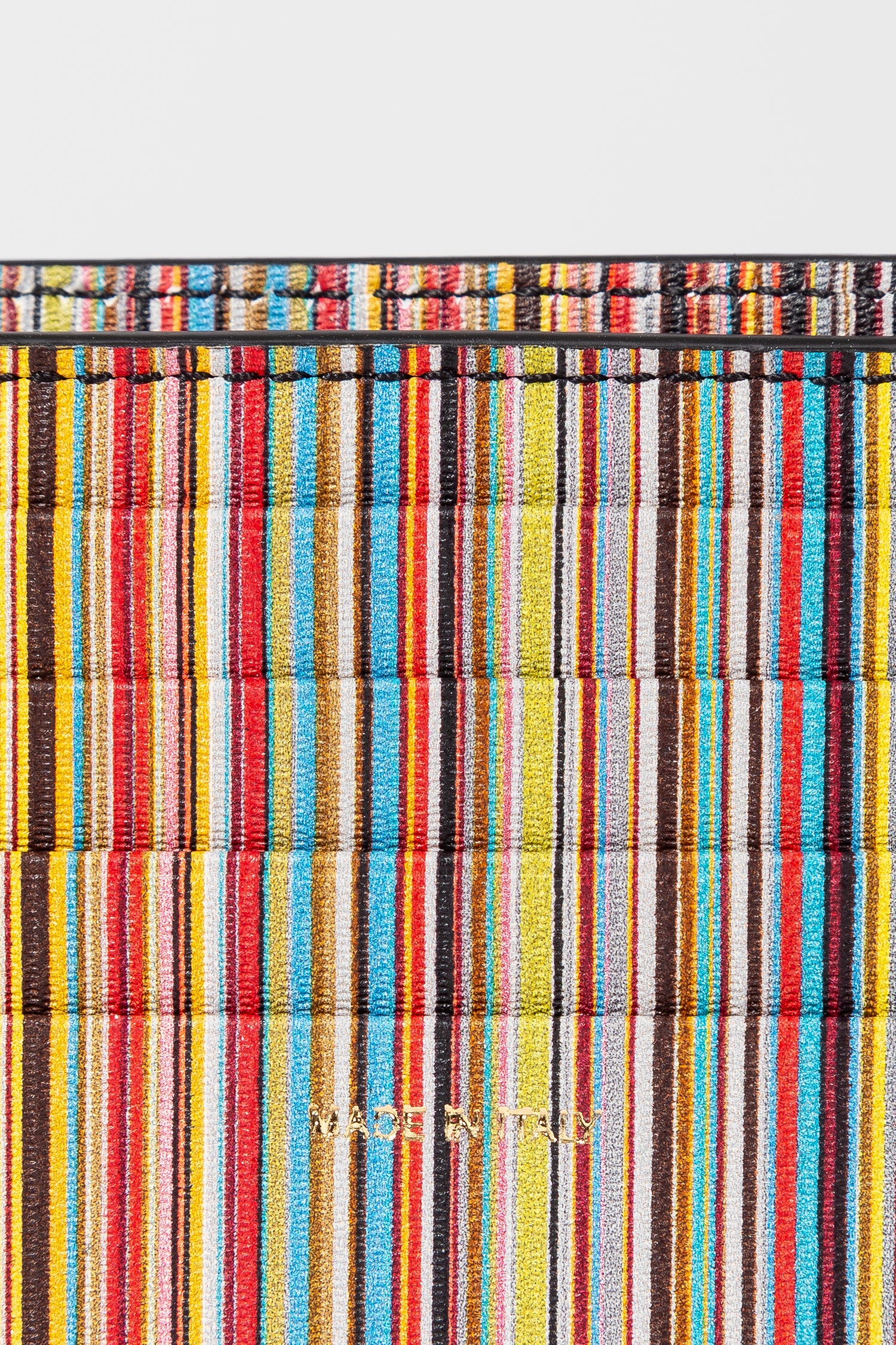 Signature Stripe Billfold Wallet