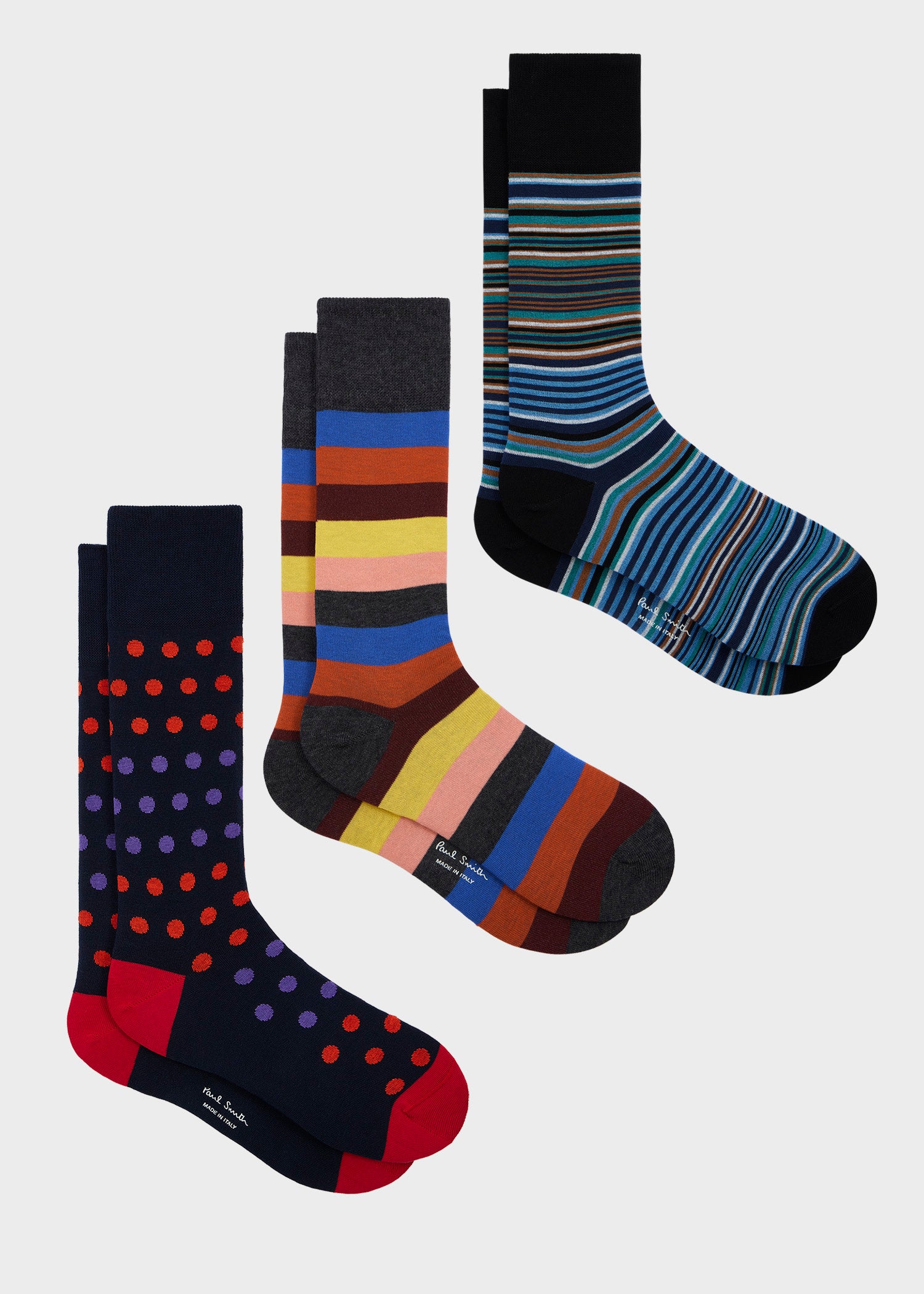 3 Pack Socks Seasonal Stripe